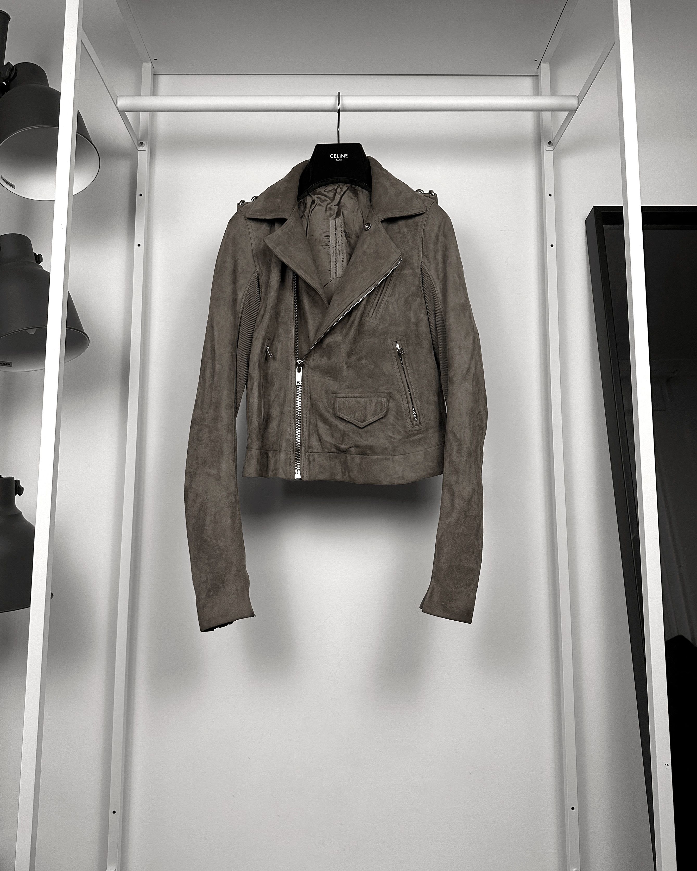 Rick Owens Rick Owens Chain Stooges Biker Suede Leather Jacket Size US S / EU 44-46 / 1 - 2 Thumbnail