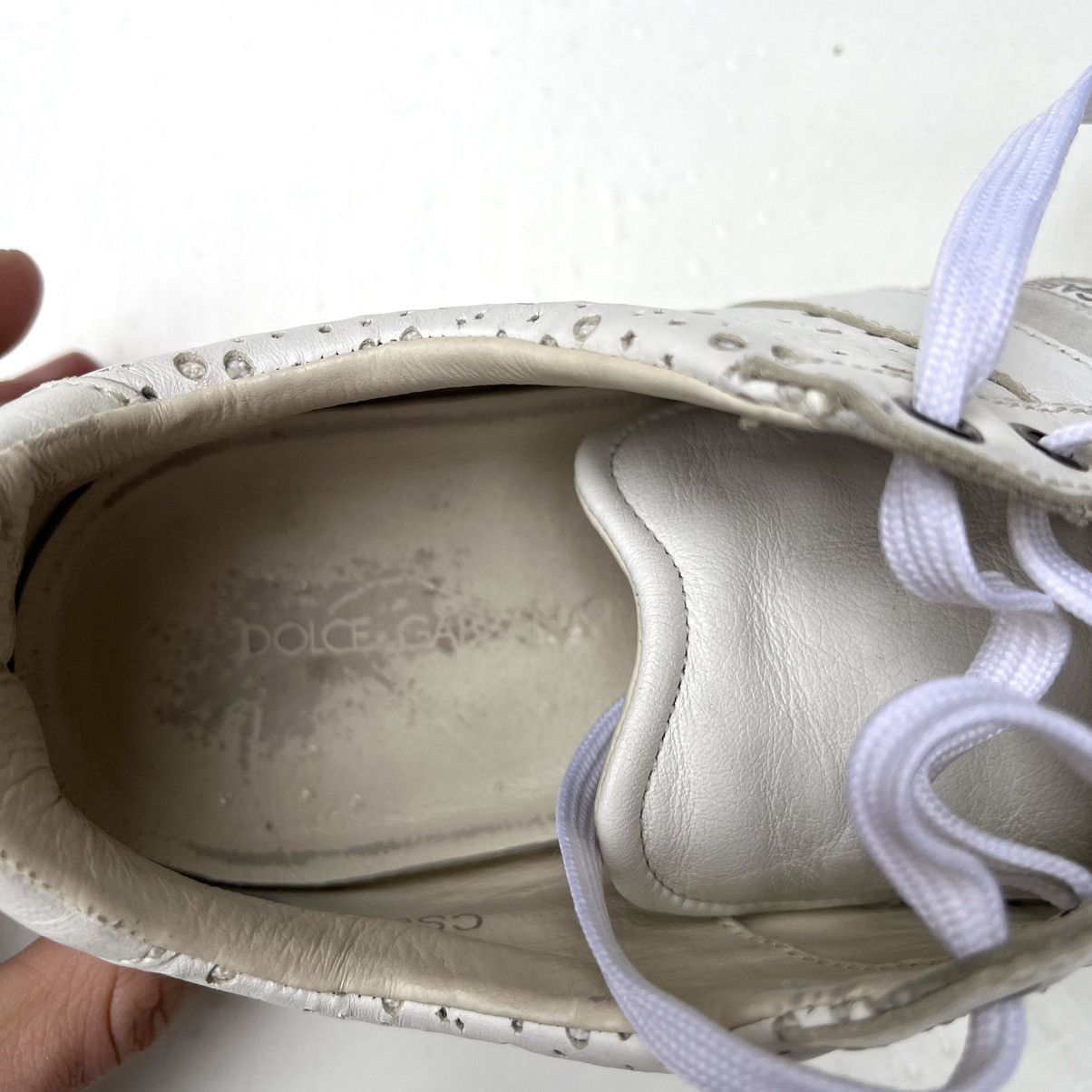 Dolce & Gabbana DOLCE & GABBANA Low Top Leather Sneakers Size US 8 / EU 41 - 16 Thumbnail