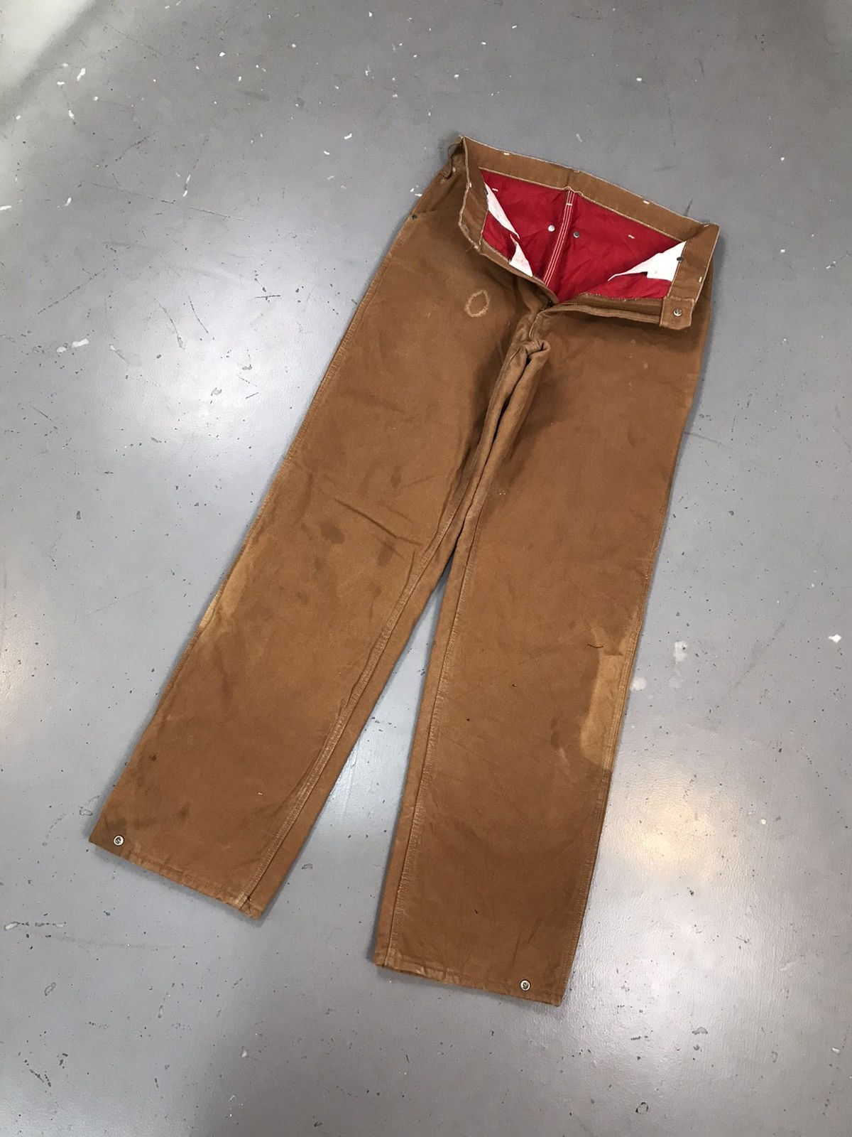 Carhartt × Vintage 90s Vintage Carhartt 62WQ blanket line carpenter denim Size US 30 / EU 46 - 3 Thumbnail
