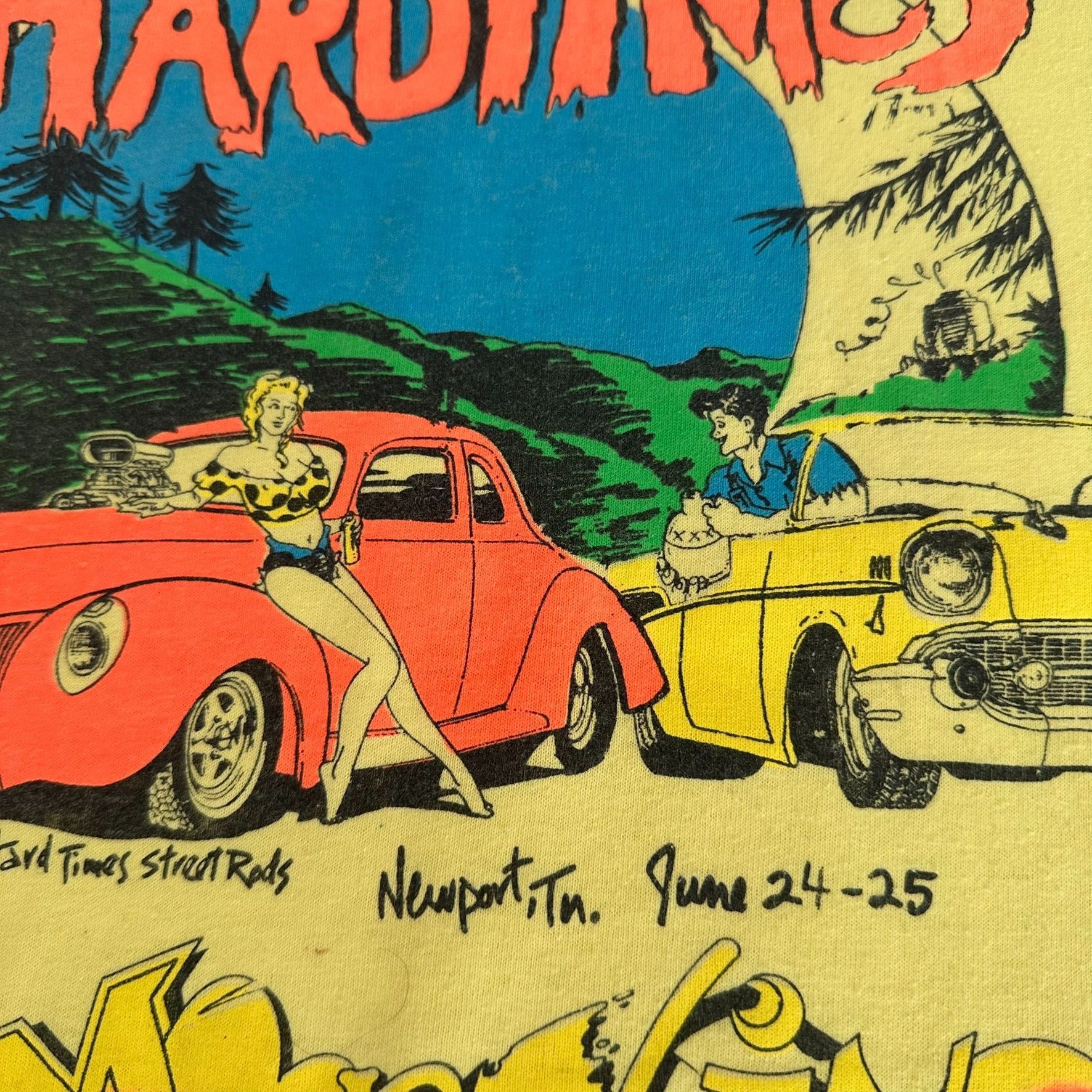 Vintage Vintage 90s Moonshine Rod Run Car Show T-Shirt Single Stitch Size US M / EU 48-50 / 2 - 3 Thumbnail