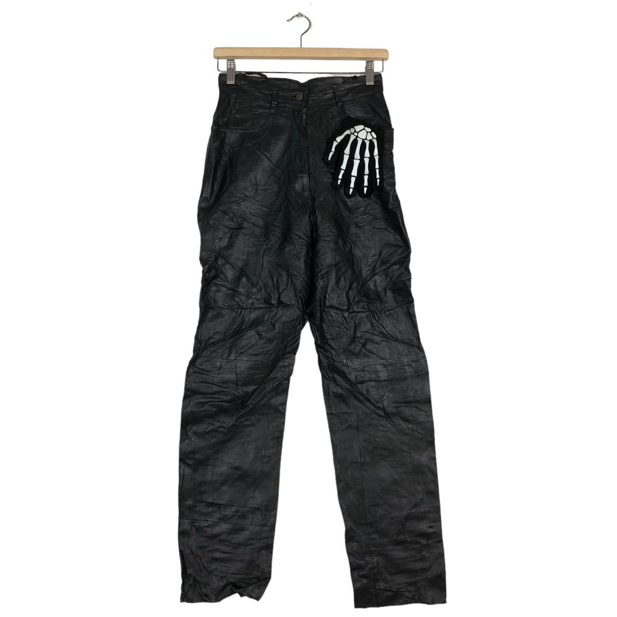 Genuine Leather 🔥90’s Genuine Leather Pants Yessica Issey Miyake Japan Size US 26 / EU 42 - 2 Thumbnail