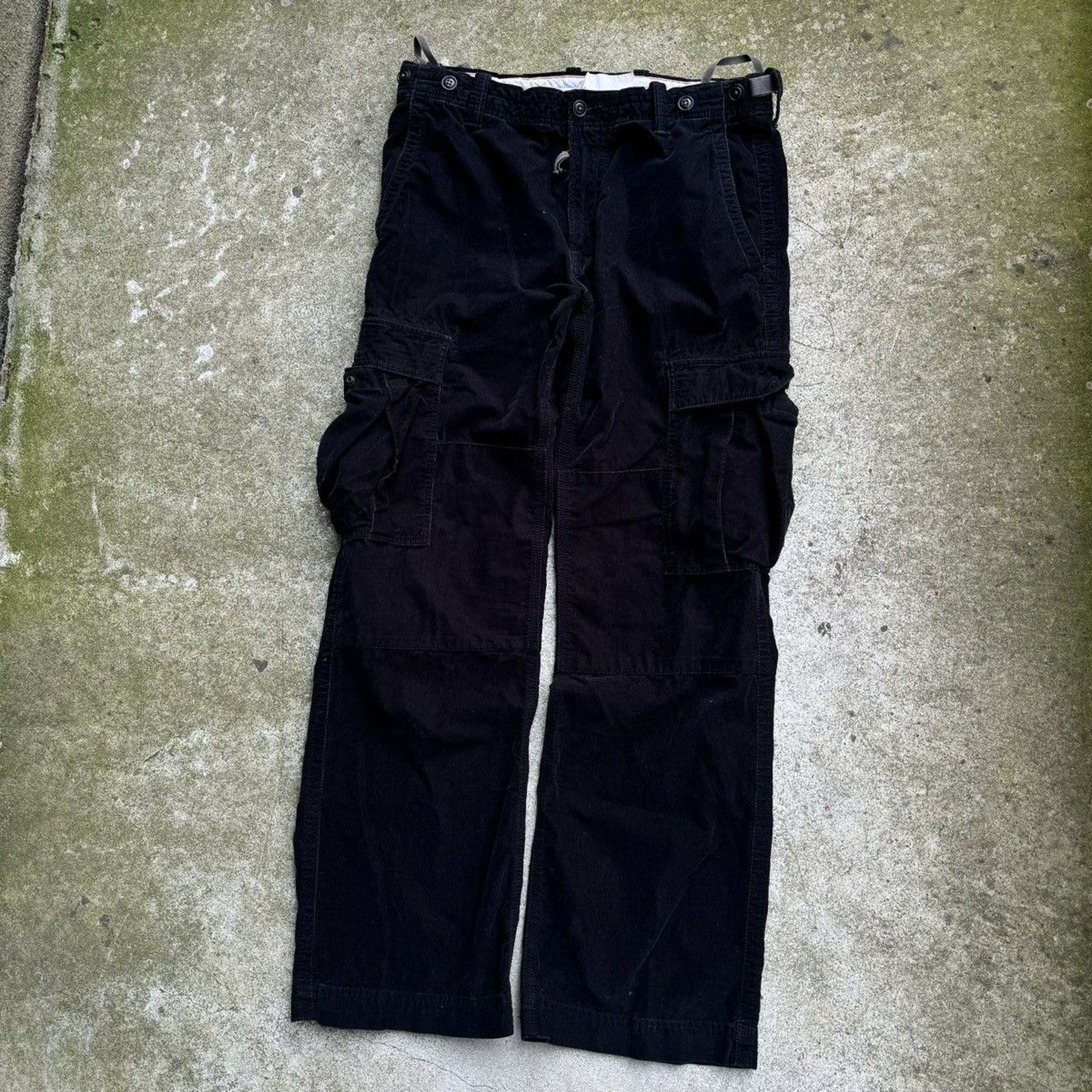 Vintage Vintage Gap Black Corduroy Cargo Pants ERD Grunge Chrome Size US 34 / EU 50 - 7 Thumbnail