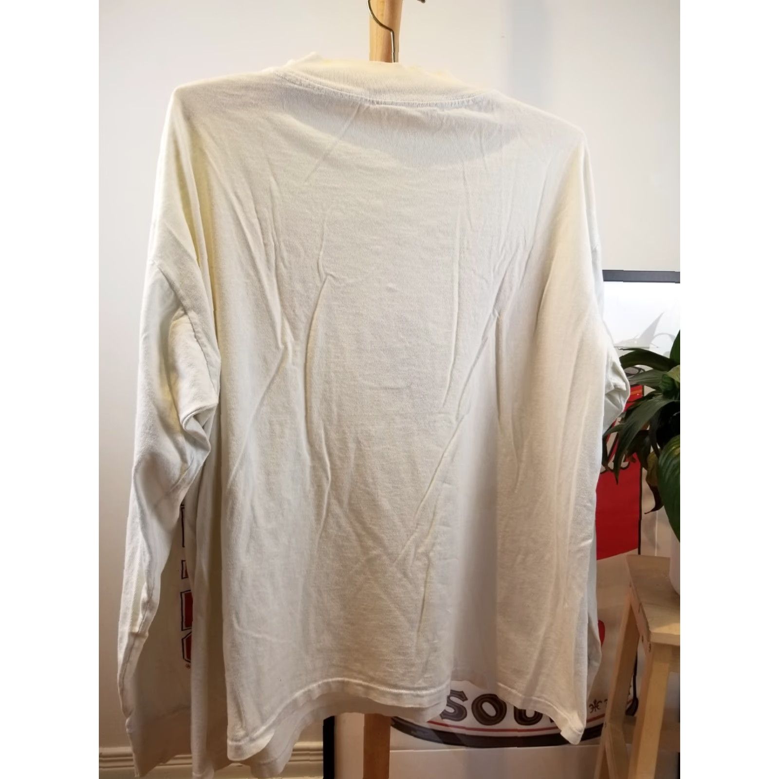 Vintage VINTAGE 90's OHIO STATE UNIVERSITY BUCKEYES LONG SLEEVE T-SHIRT SZ XXL Men White T-Shirt Size US XXL / EU 58 / 5 - 5 Thumbnail
