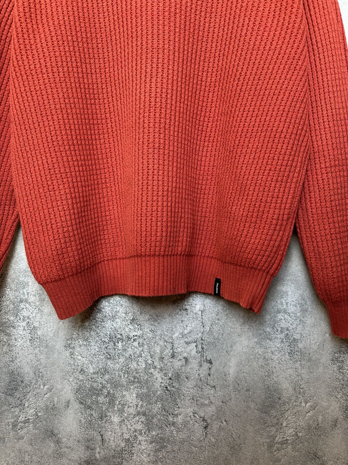 Finisterre Finisterre Waffle Knit Plaid Sweater Jumper Orange LS Size M / US 6-8 / IT 42-44 - 8 Thumbnail