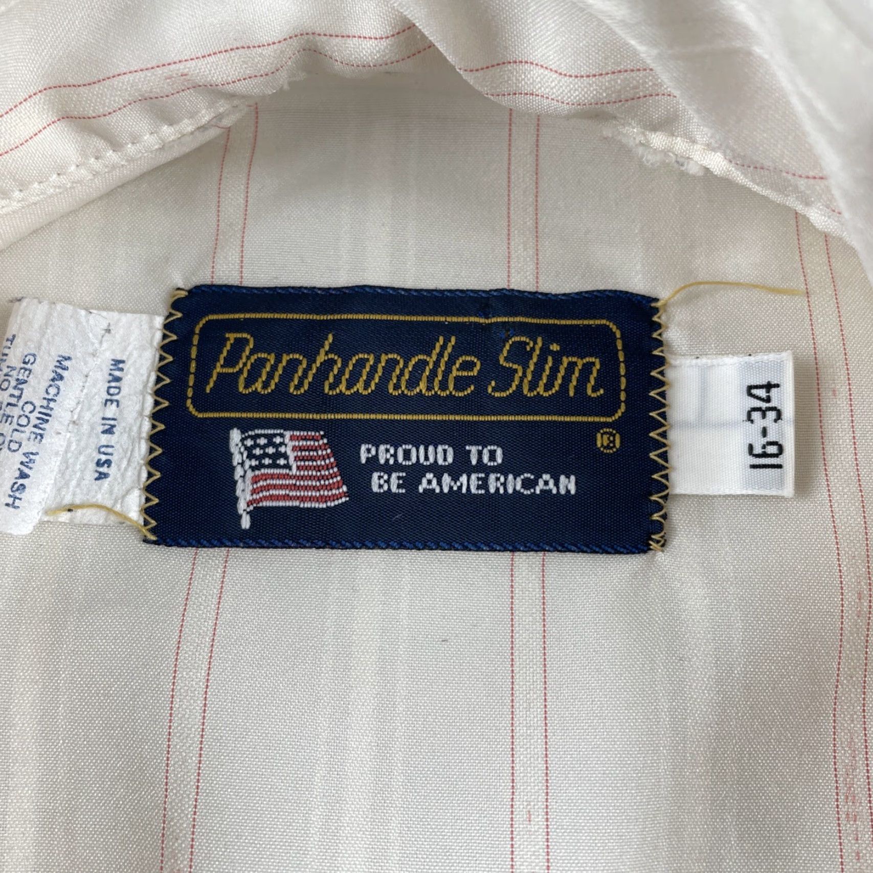 Vintage VINTAGE Panhandle Slim Pearl Snap Long Sleeve Button Up Shirt USA XL White Slimming Regular Mens Size US XL / EU 56 / 4 - 5 Thumbnail
