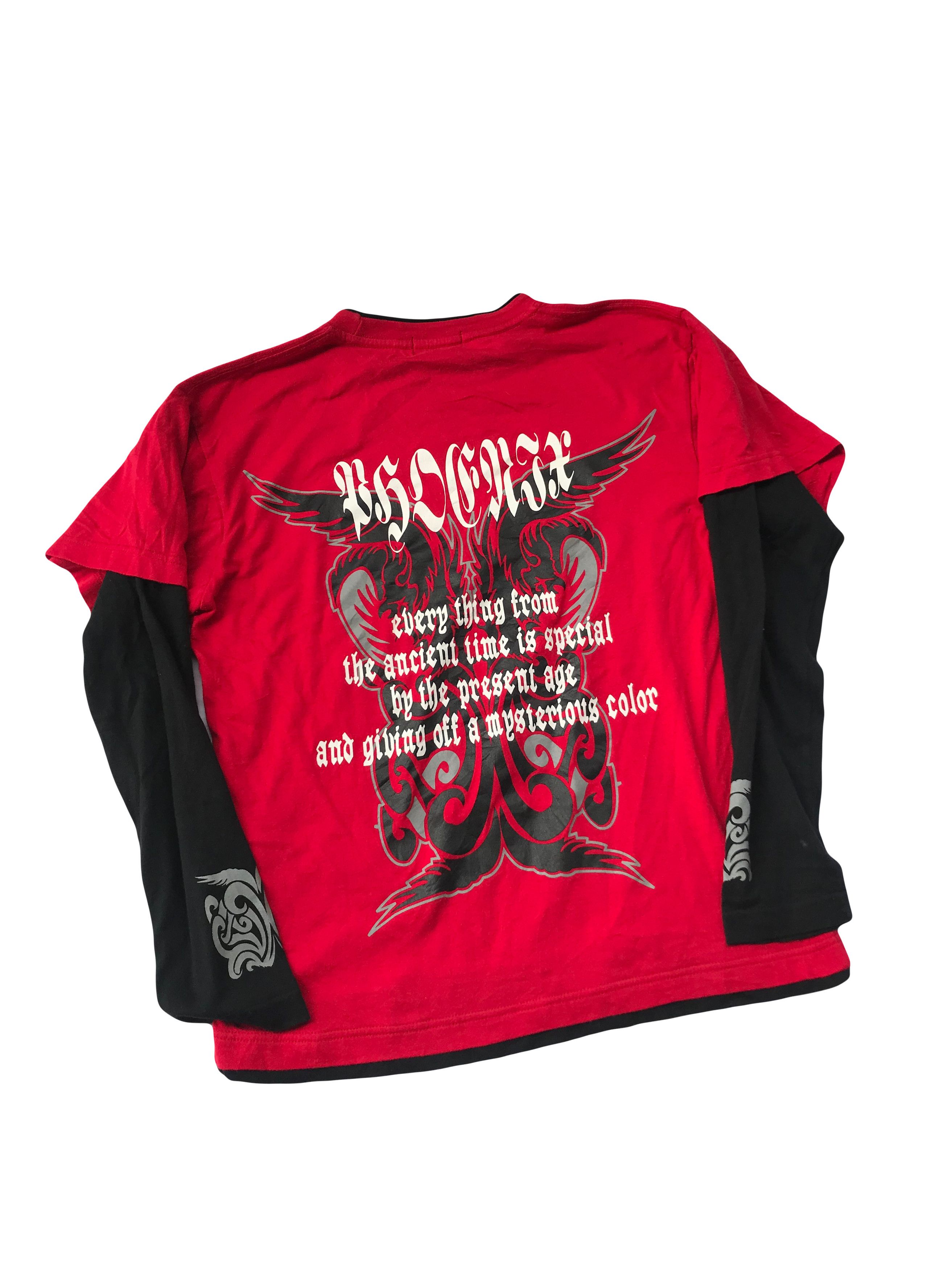Hysteric Glamour × Japanese Brand × Tornado Mart Mind Games Double Layer Poem Grunge Long Sleeve Size US S / EU 44-46 / 1 - 3 Thumbnail