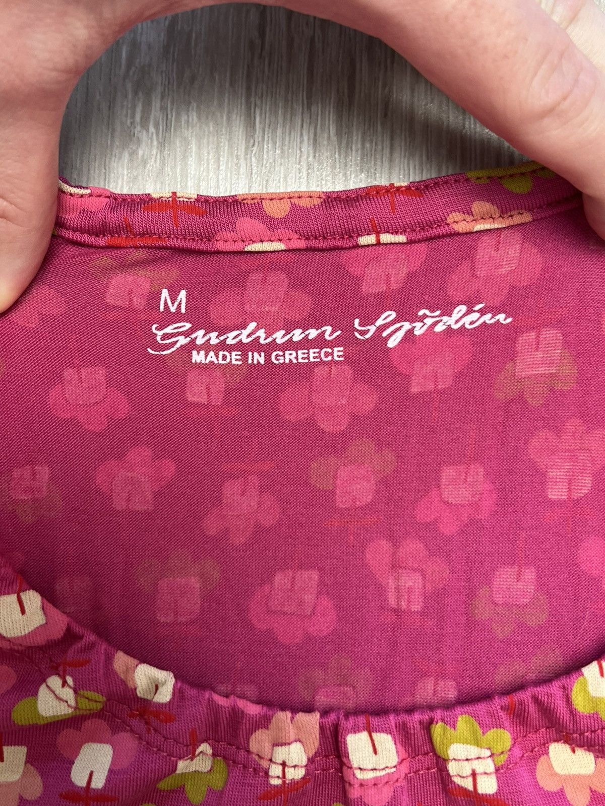 Gudrun Sjoden Gudrun Sjoden Floral Pink Lyocell Tunic Size M / US 6-8 / IT 42-44 - 3 Thumbnail