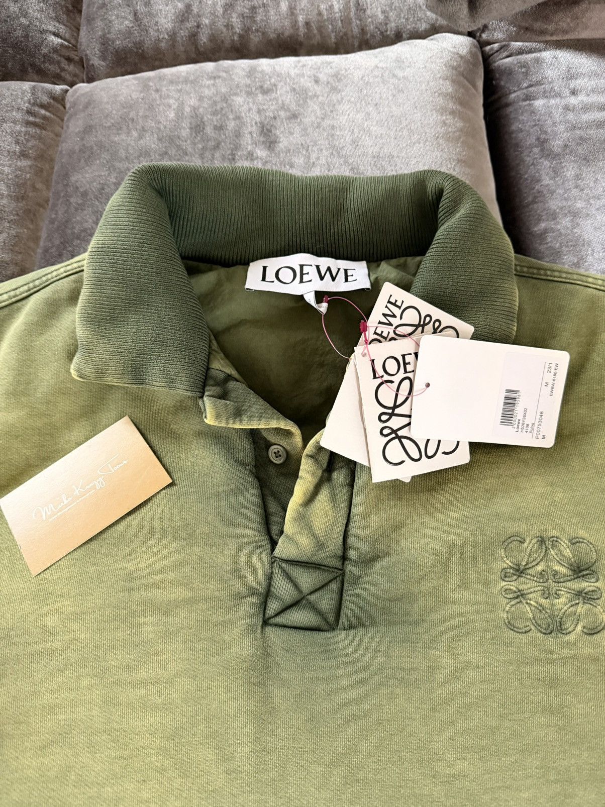 Loewe BNWT ! $1950 LOEWE Padded Puffer Heavy Cotton Polo T-Shirt Size US M / EU 48-50 / 2 - 2 Thumbnail