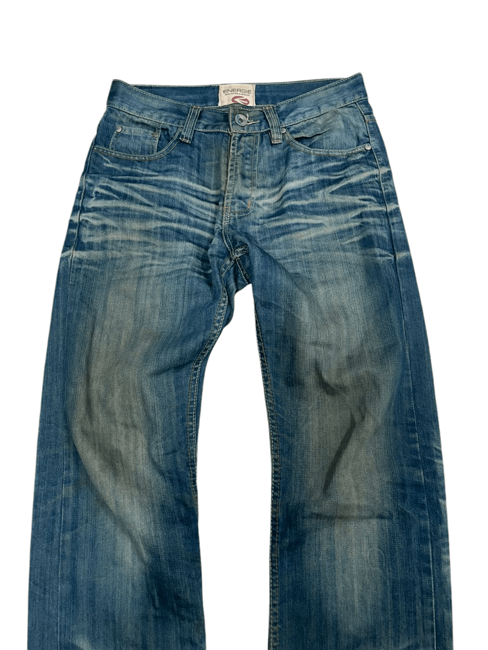 Energie × Japanese Brand 💥Flared Energie Worn Out & Distressed Style Denim 💥 Size US 30 / EU 46 - 2 Thumbnail