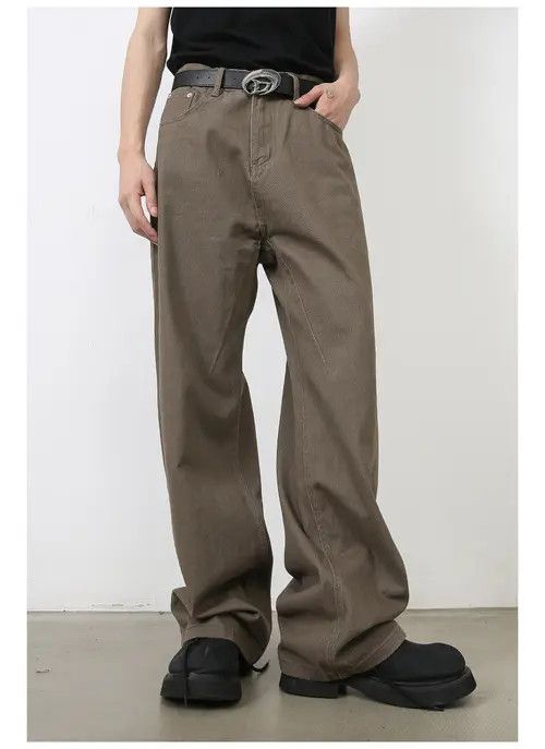 VIBE Retro men's wide-leg loose American cleanfit straight jeans Size US 32 / EU 48 - 4 Thumbnail