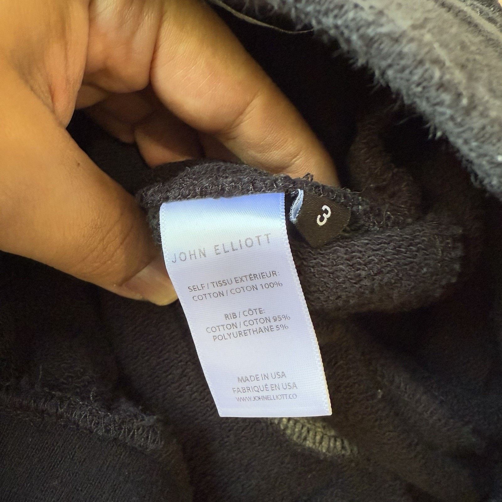 John Elliott John Elliott Jogger Sweatpants Women 3 Black Fleece Utility Size 28" / US 6 / IT 42 - 7 Thumbnail