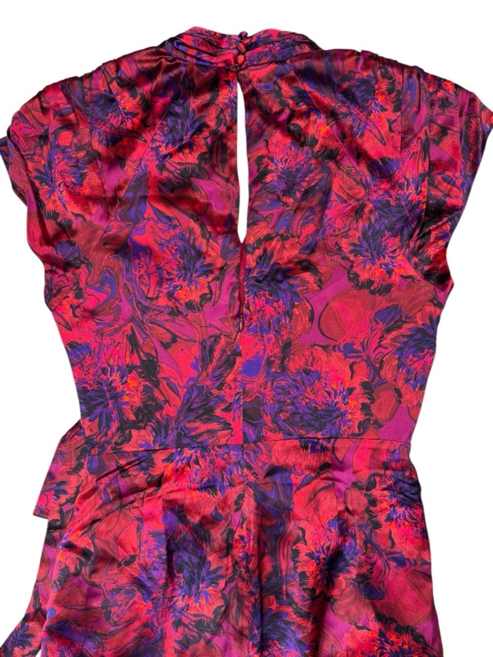 Cinq a Sept NWT New $695 Cinq A Sept Gail Floral Print 100% Silk Dress Size S / US 4 / IT 40 - 5 Thumbnail