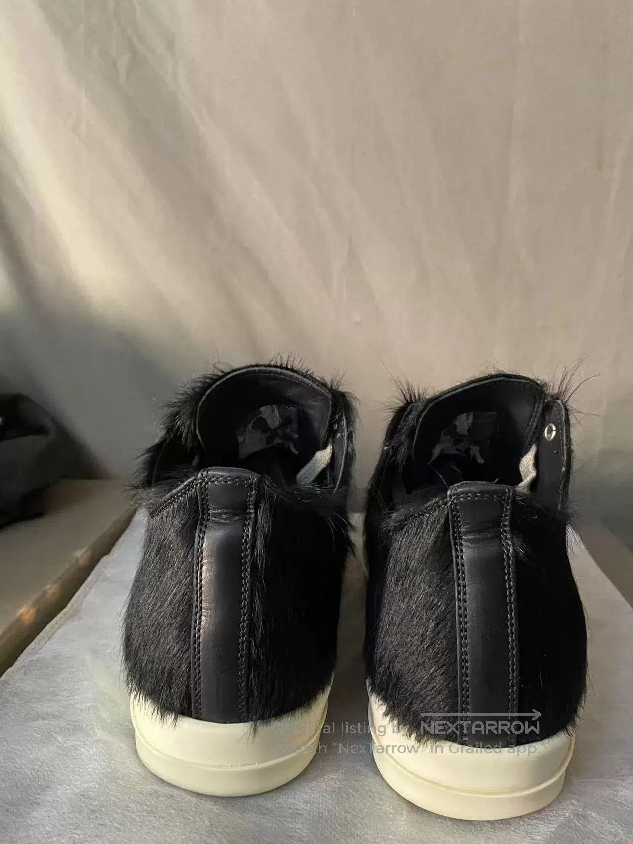 Rick Owens Rick Owens Fur Low-Top Sneakers. Size US 9 / EU 42 - 4 Thumbnail