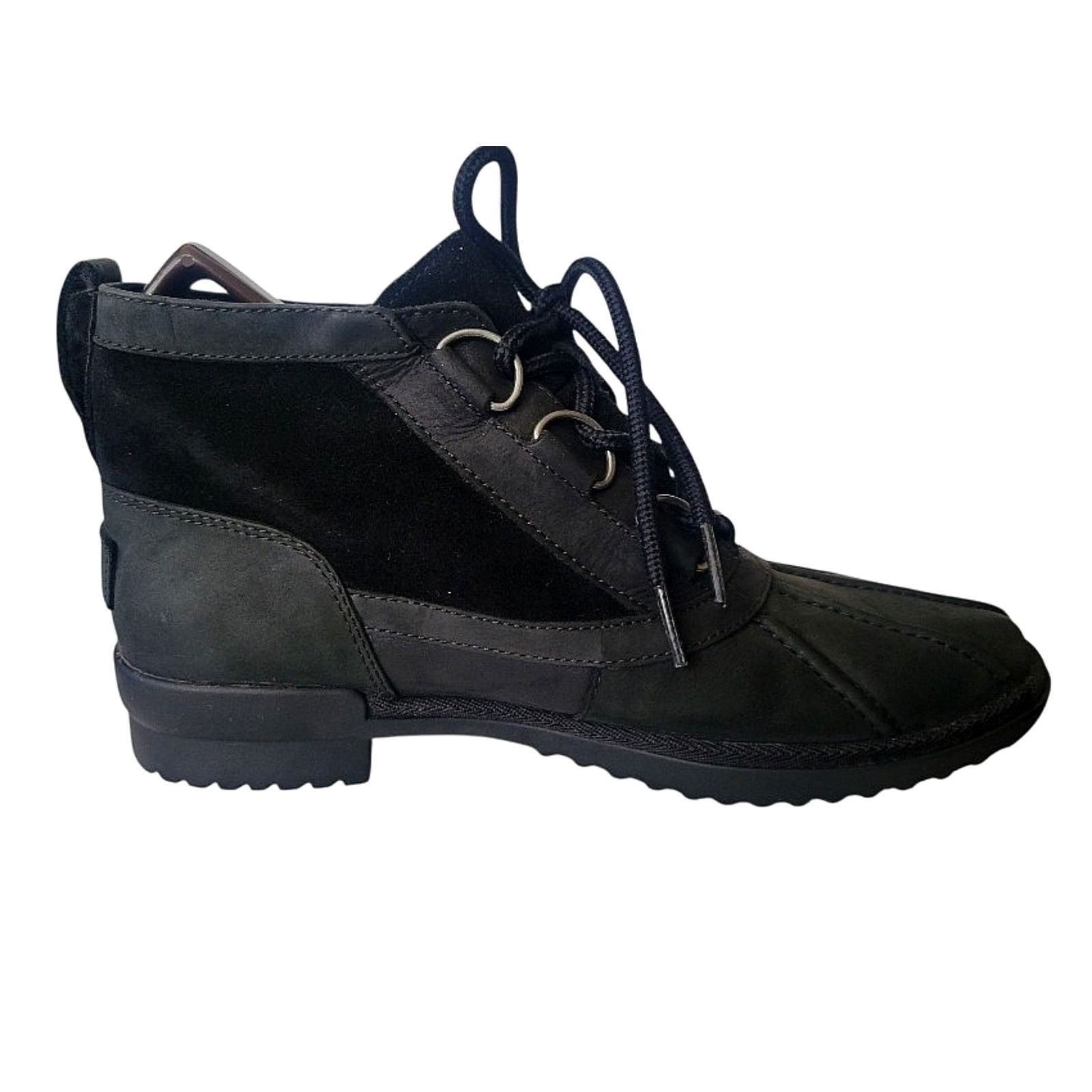Ugg UGG Heather Boots Women Waterproof Duck Black US 8 / EU 39 Size US 8 / IT 38 - 2 Thumbnail