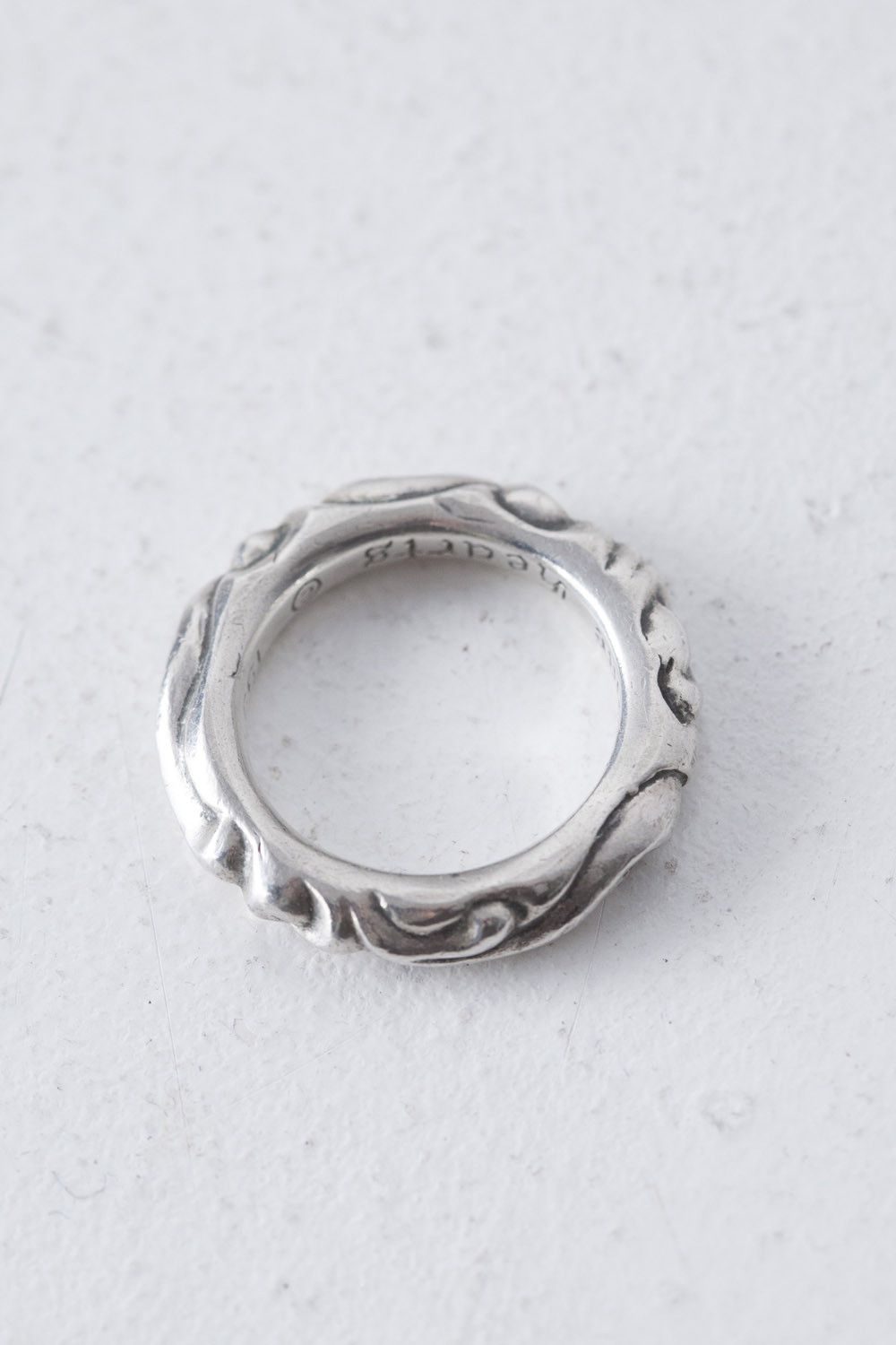 Chrome Hearts scroll band ring US 9