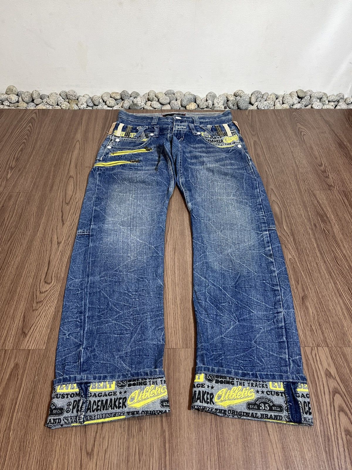 Hysteric Glamour × Japanese Brand Dominate Handcrafted Double Waist Denim Size US 31 - 5 Thumbnail