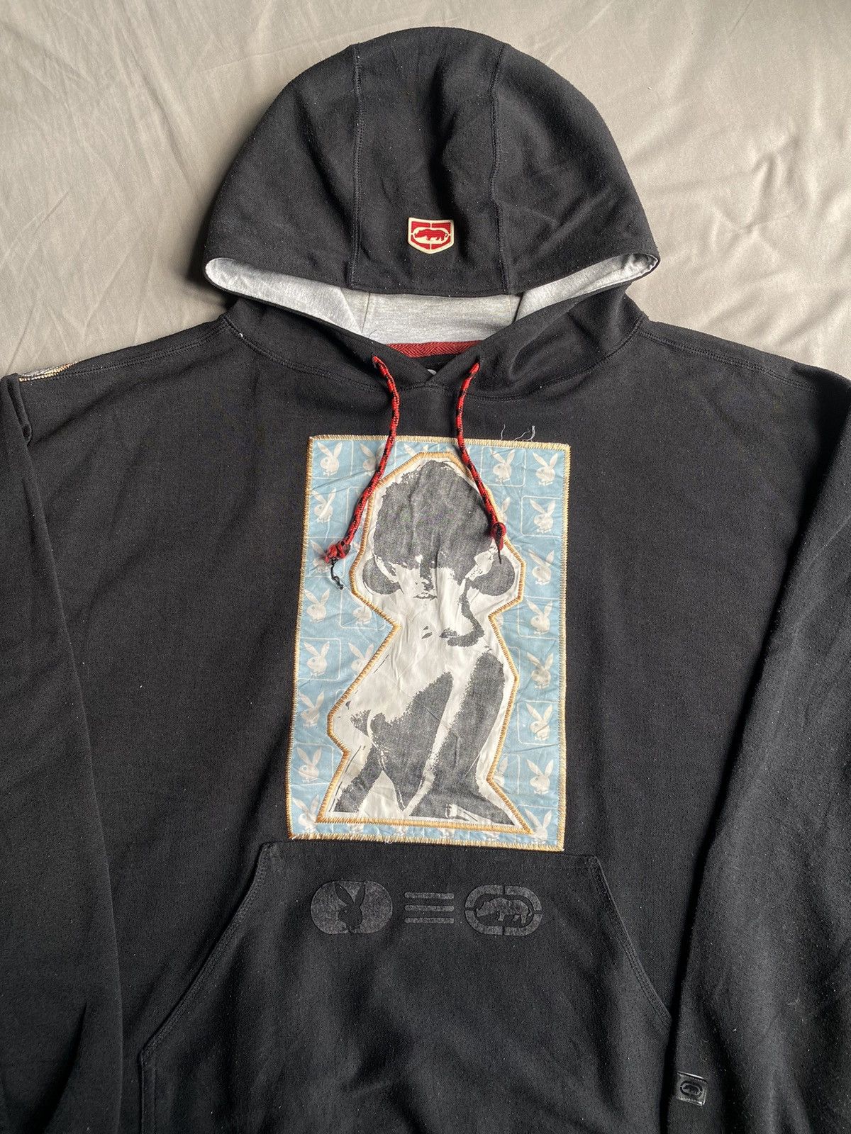 Ecko Unltd. × Playboy × Vintage VERYRARE Vintage Ecko x Playboy Big Logo Hoodie Size US XL / EU 56 / 4 - 2 Thumbnail