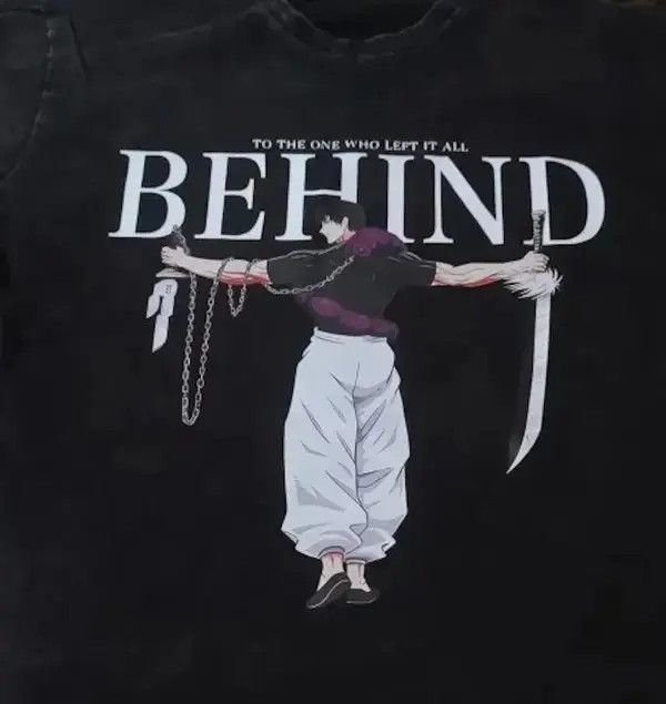 Japanese Brand Graphic Print Jujutsu Kaisen Washed T-shirt Size US XXL / EU 58 / 5 - 2 Thumbnail