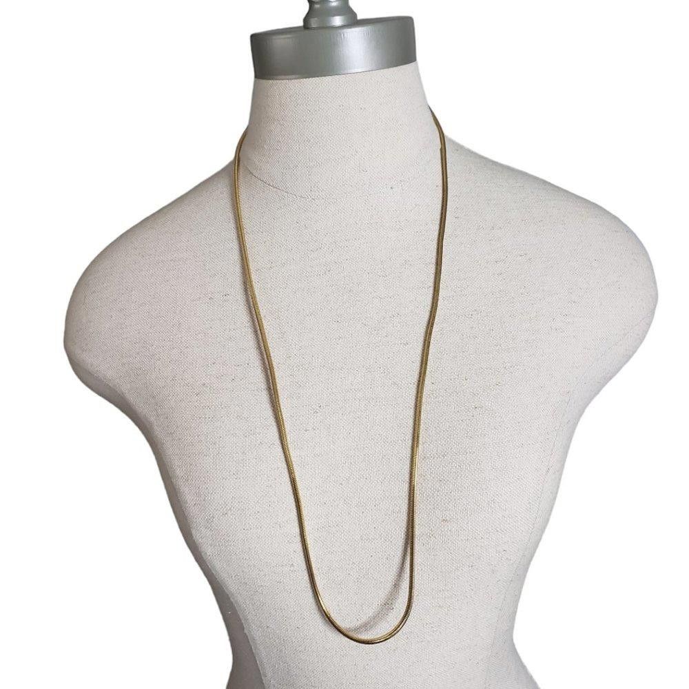Designer Gold Plated Necklace 48" Size ONE SIZE - 1 Thumbnail