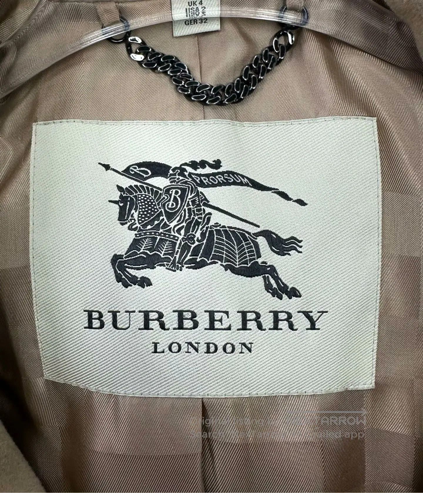 Burberry Burberry Classic Khaki Double-breasted Lining Plaid Cashme Size XXS / US 00 / IT 34 - 3 Thumbnail