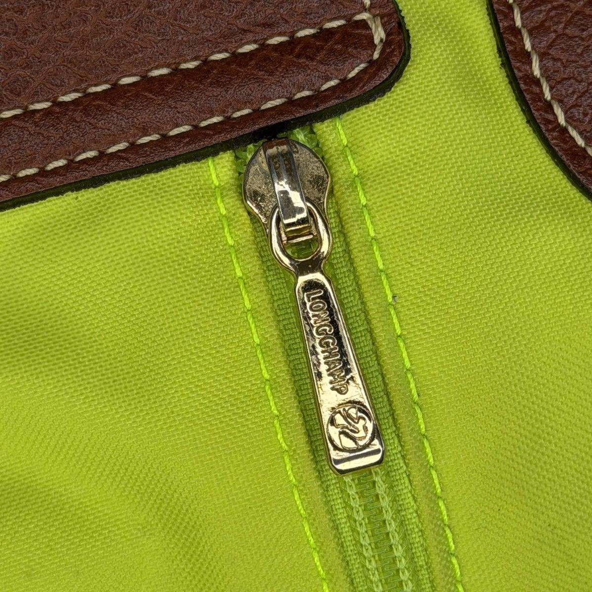Longchamp Longchamp Le Pliage Shopper Green Handbag Shoulder Bag Size ONE SIZE - 8 Thumbnail