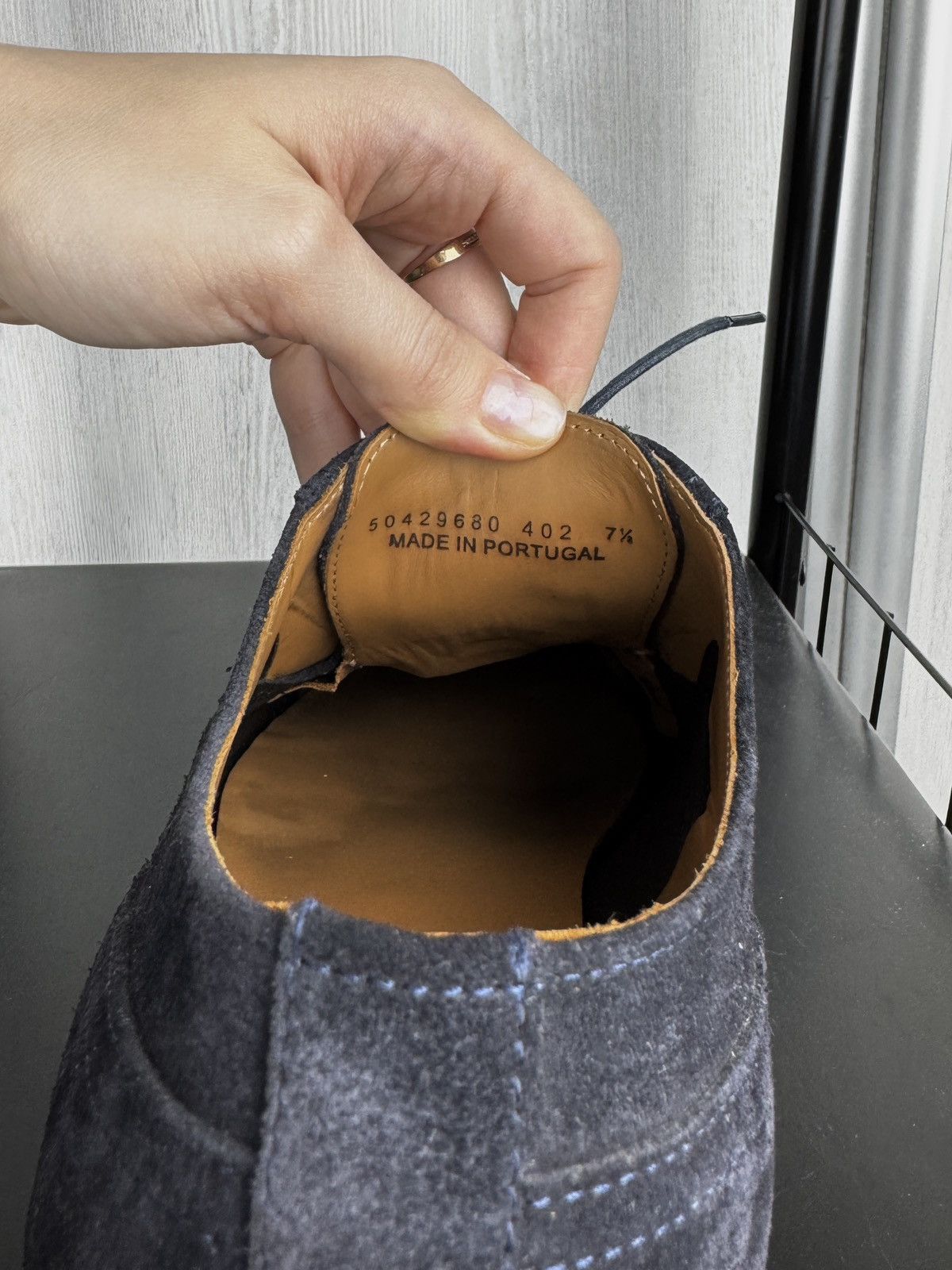 Hugo Boss Boss Hugo Boss Men's Oracle Derby blue suede Size US 8.5 / EU 41-42 - 18 Thumbnail