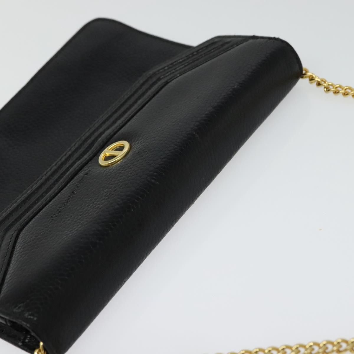 Dior DIOR Chain Shoulder Bag Leather Black Gold Size ONE SIZE - 6 Thumbnail