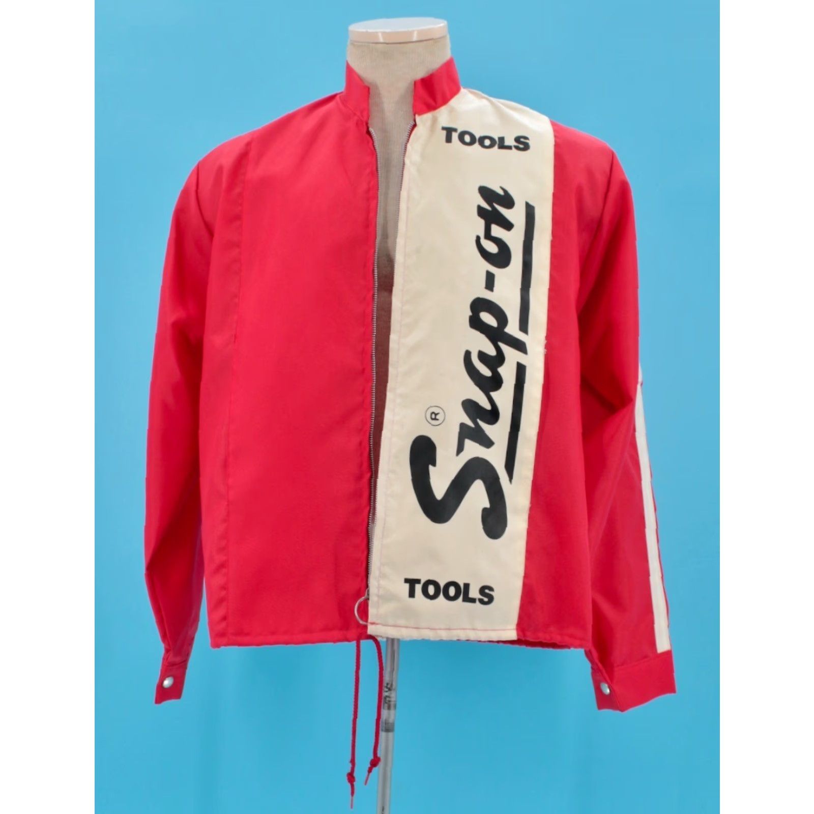 Vintage Men's Snap-On Tools VTG 60s 70s Red Nylon Racing Jacket Sz M 1960s 1970s Snap On Jacket Racing Red Nylon M Mens Size US M / EU 48-50 / 2 - 5 Thumbnail