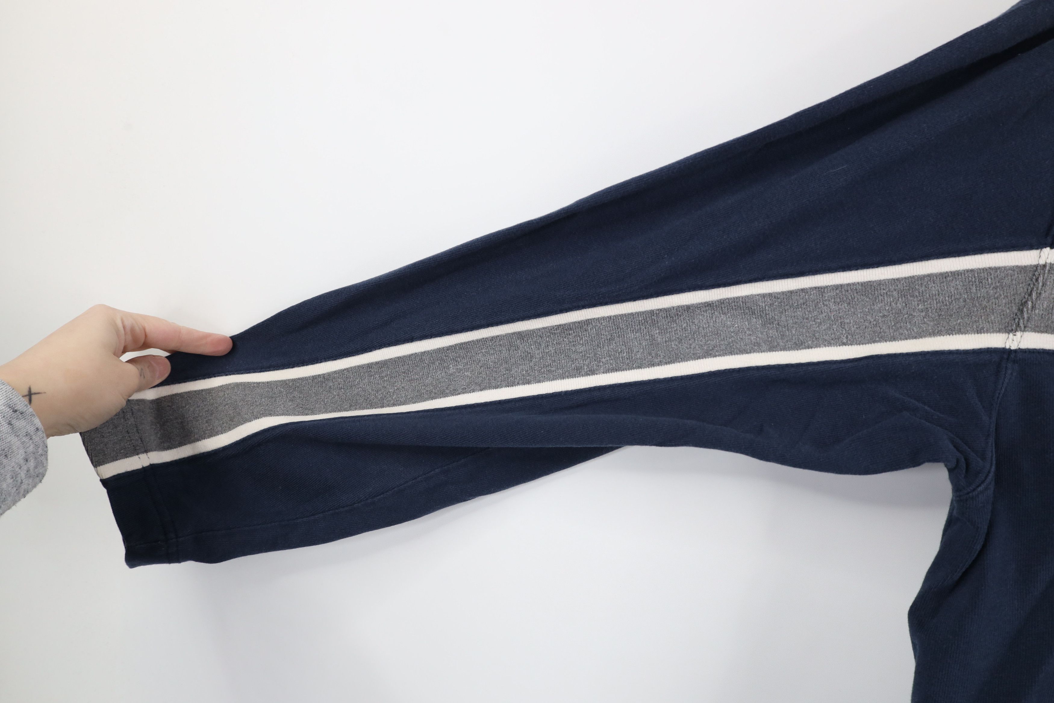 Gap × Vintage Vintage 90s Gap Block Heavy Ribbed Knit Long Sleeve T-Shirt Size US XXL / EU 58 / 5 - 5 Thumbnail