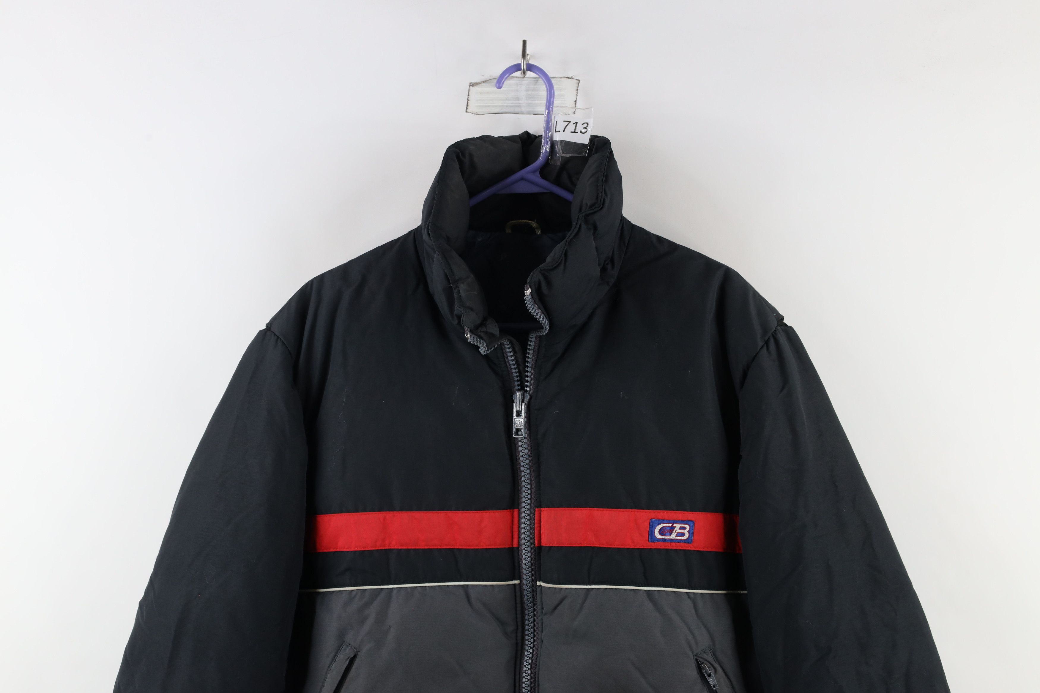Vintage Vintage 90s Streetwear Striped Duck Down Puffer Jacket USA Size US XL / EU 56 / 4 - 2 Thumbnail