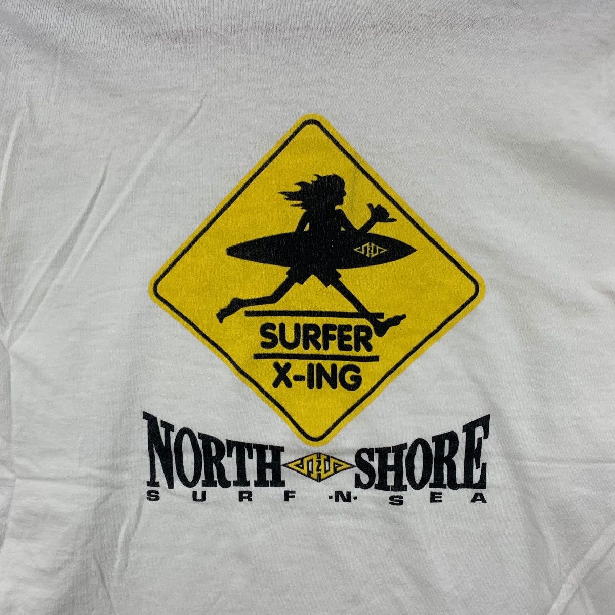 Vintage Vintage NORTH SHORE Surf N Sea Surfer X-Ing Logo Print Shirt Size US M / EU 48-50 / 2 - 5 Thumbnail