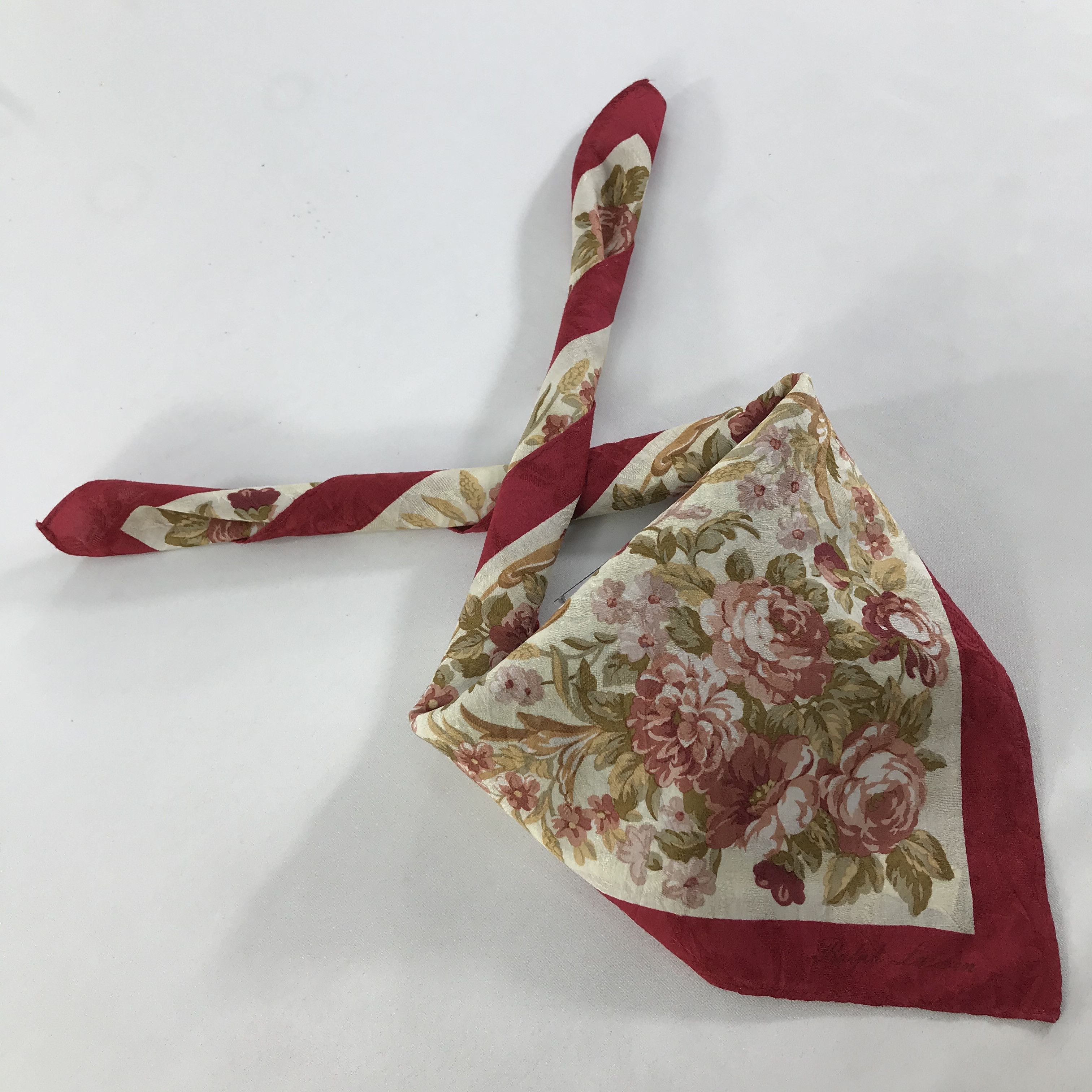 Ralph Lauren × Vintage Ralph Lauren Bandana / Handkerchief / Neckerchief - S1438 Size ONE SIZE - 4 Thumbnail