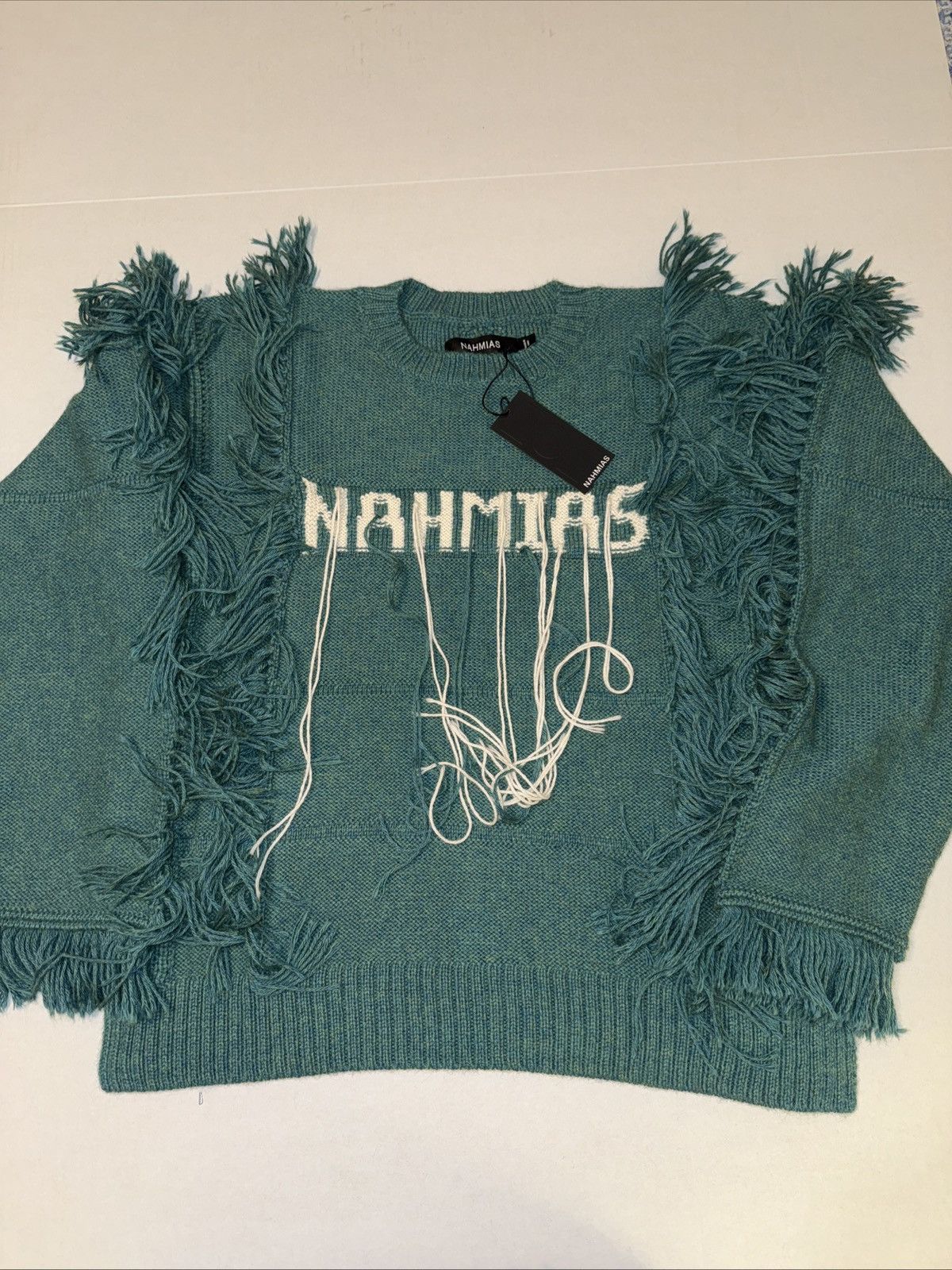 Nahmias Nahmias Intarsia-knit logo Alpaca Wool jumper Size M NWT Size US M / EU 48-50 / 2 - 1 Thumbnail