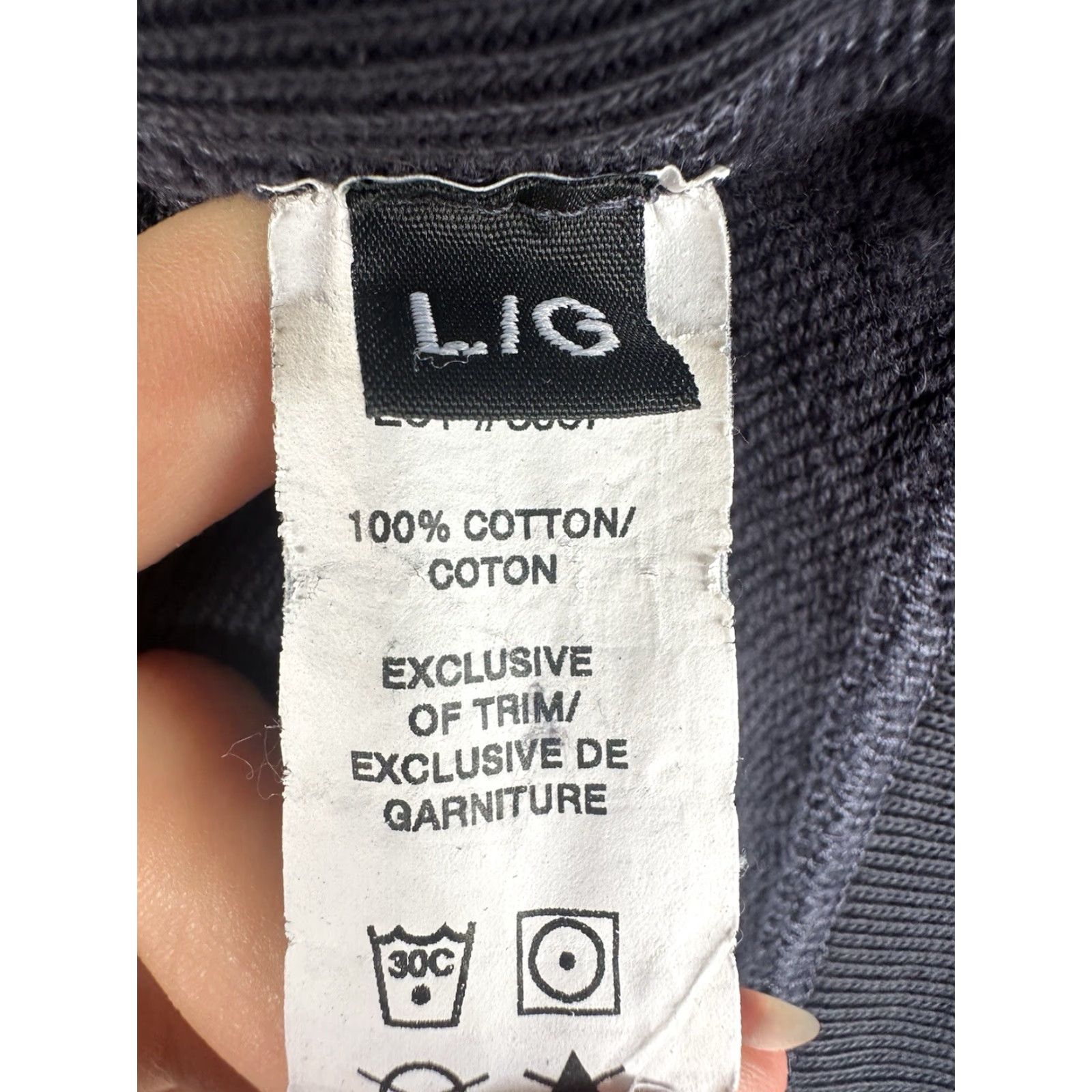 Reigning Champ Reigning Champ Sweatshirt Men L Slim Fit Navy Ribbed Side Panels Midweight Terry Pullover Size US L / EU 52-54 / 3 - 5 Thumbnail