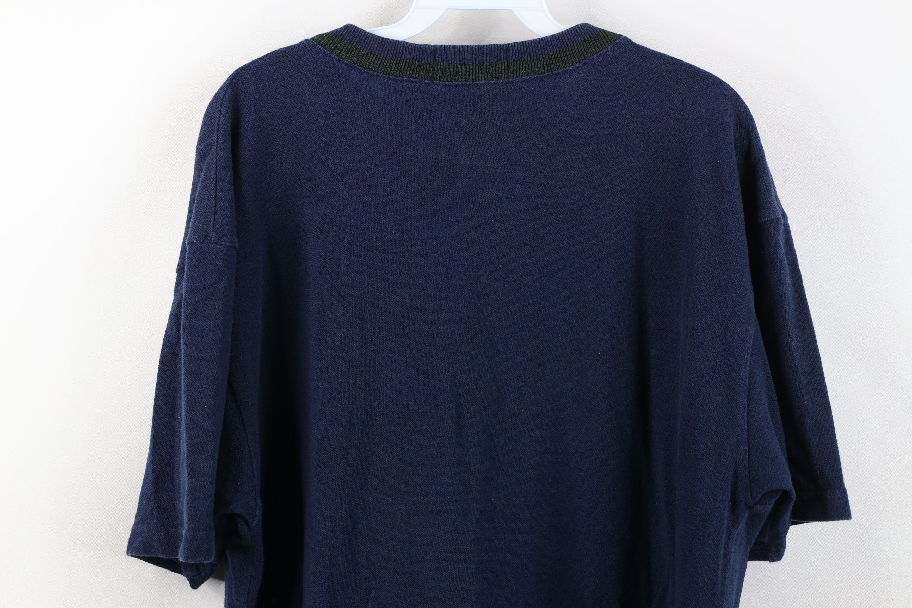 Ralph Lauren Vintage 90s Ralph Lauren Cotton Knit Striped T-Shirt Blue Size US L / EU 52-54 / 3 - 12 Thumbnail