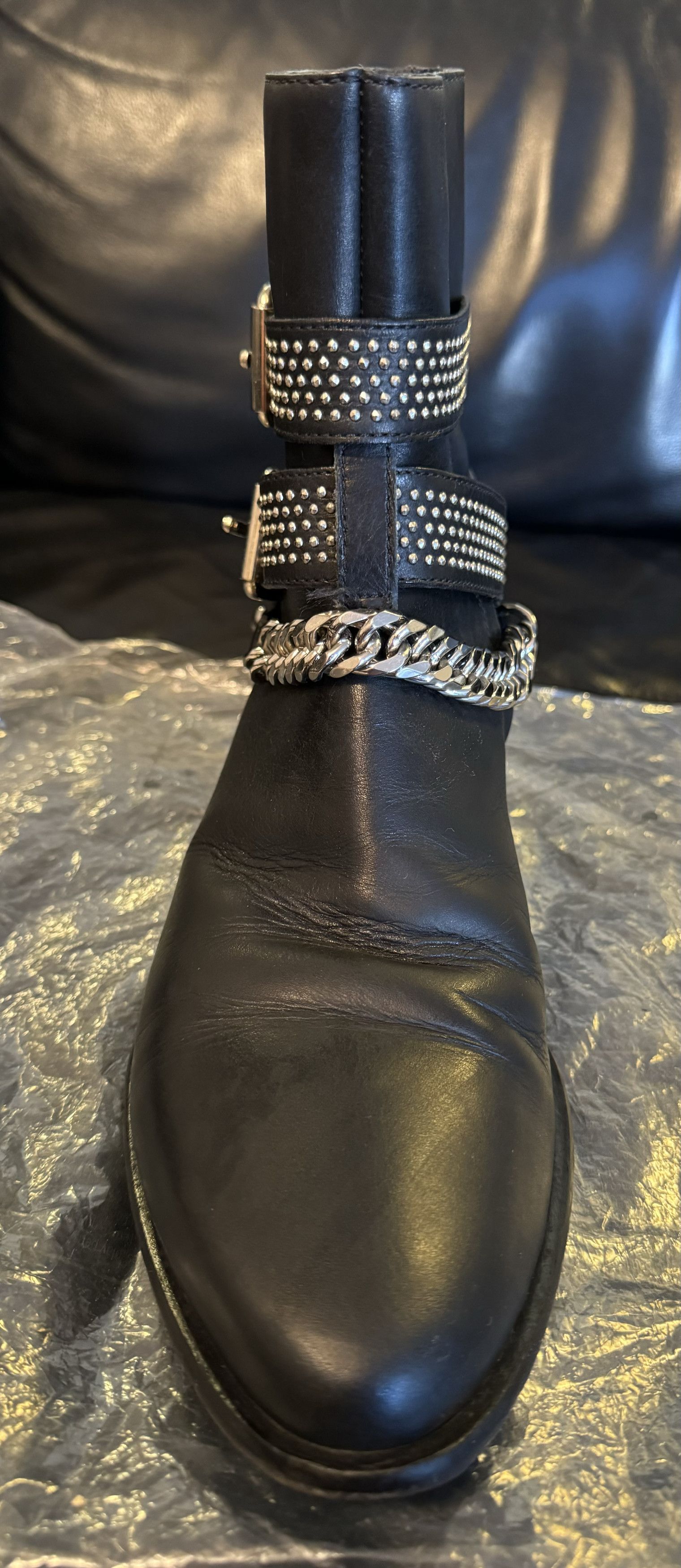 Amiri AMIRI MOTO CHAIN LTHR BOOT Size US 7.5 / EU 40-41 - 6 Thumbnail