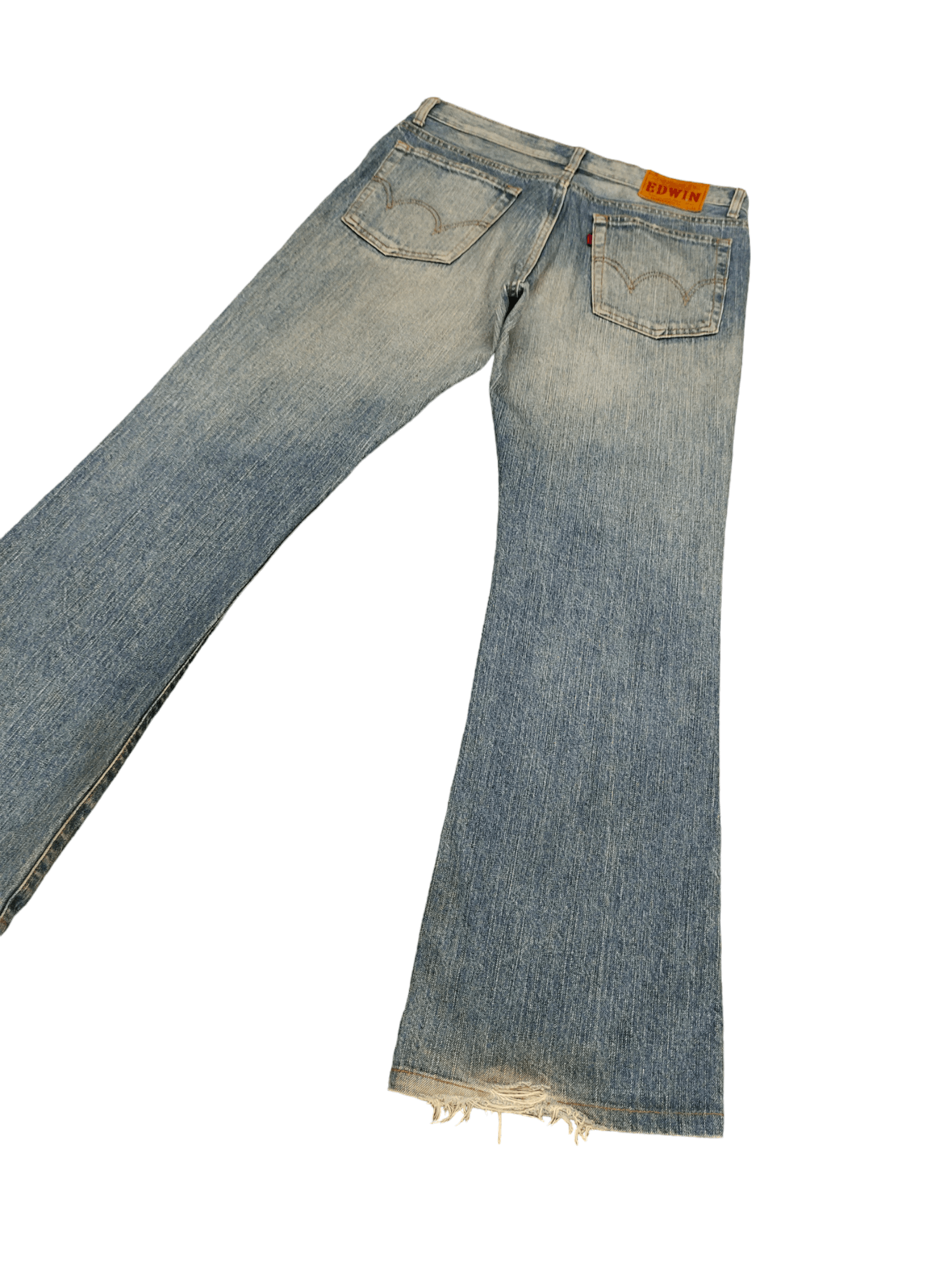 Edwin Flare Jeans Edwin Clawmark Faded Denim Bootcut 1990s Size US 33 - 12 Thumbnail