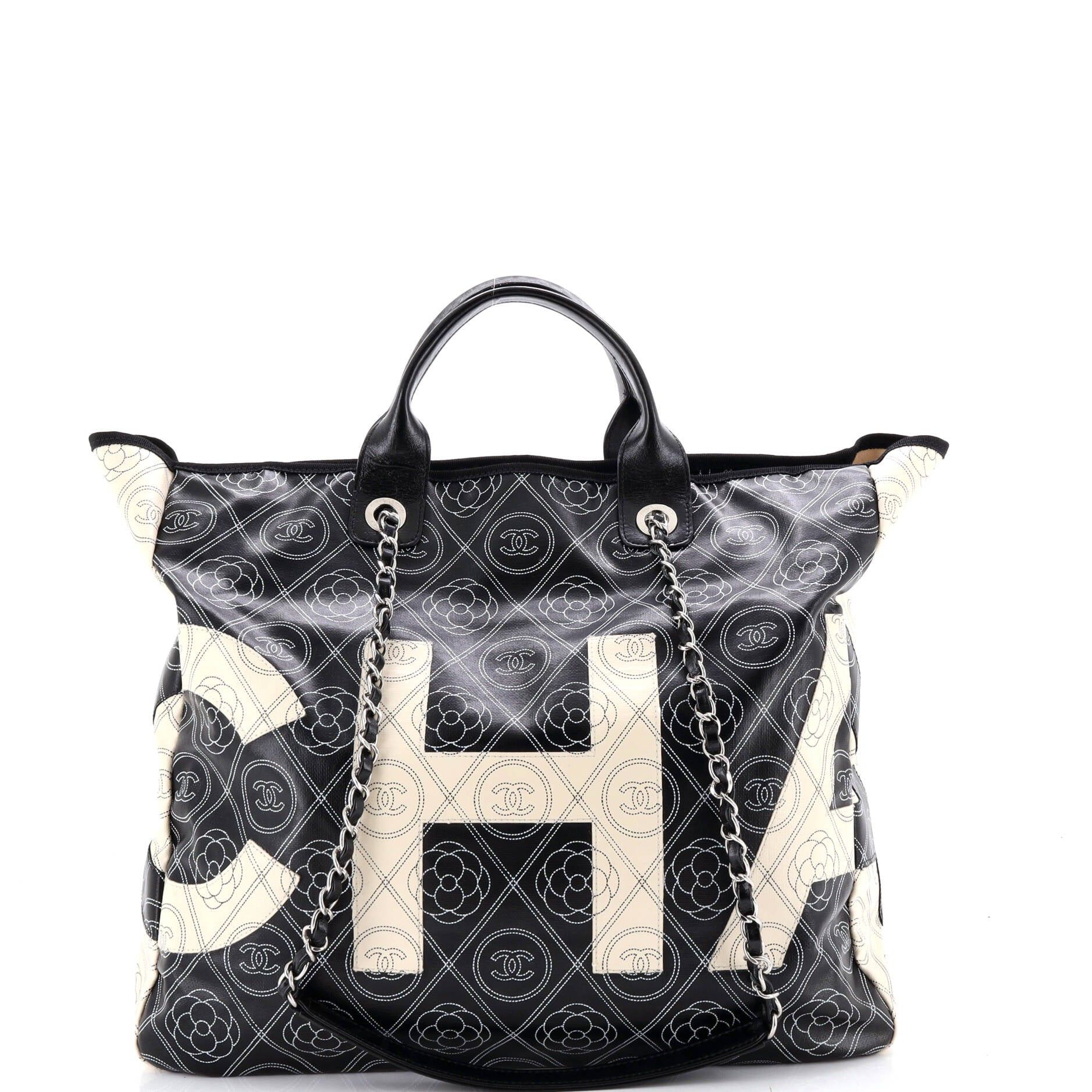 Chanel Logo Camellia Shopping Tote Size ONE SIZE - 1 Thumbnail
