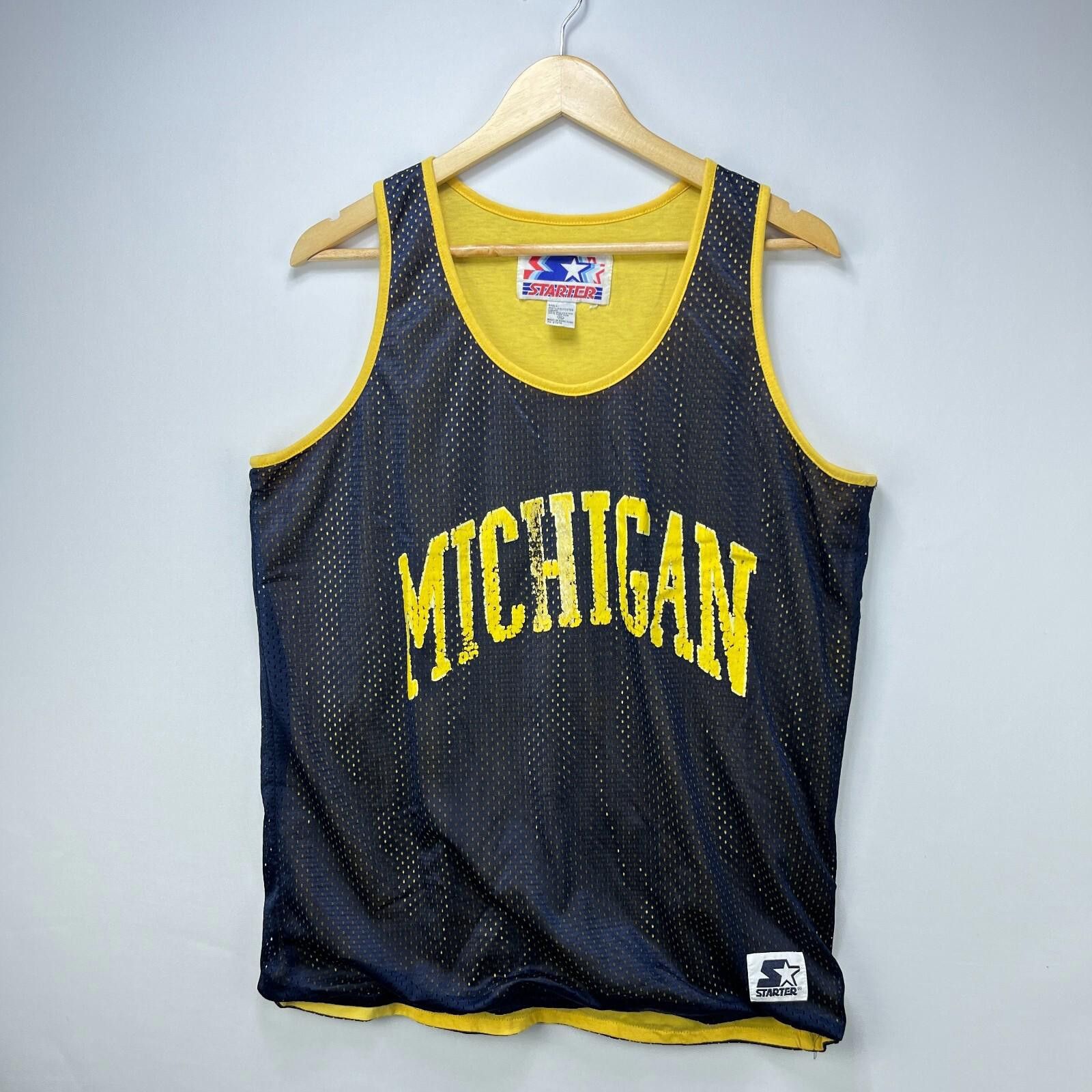 Starter Vintage 90s Starter Michigan Wolverines Jersey XL Mens Size ONE SIZE - 1 Thumbnail