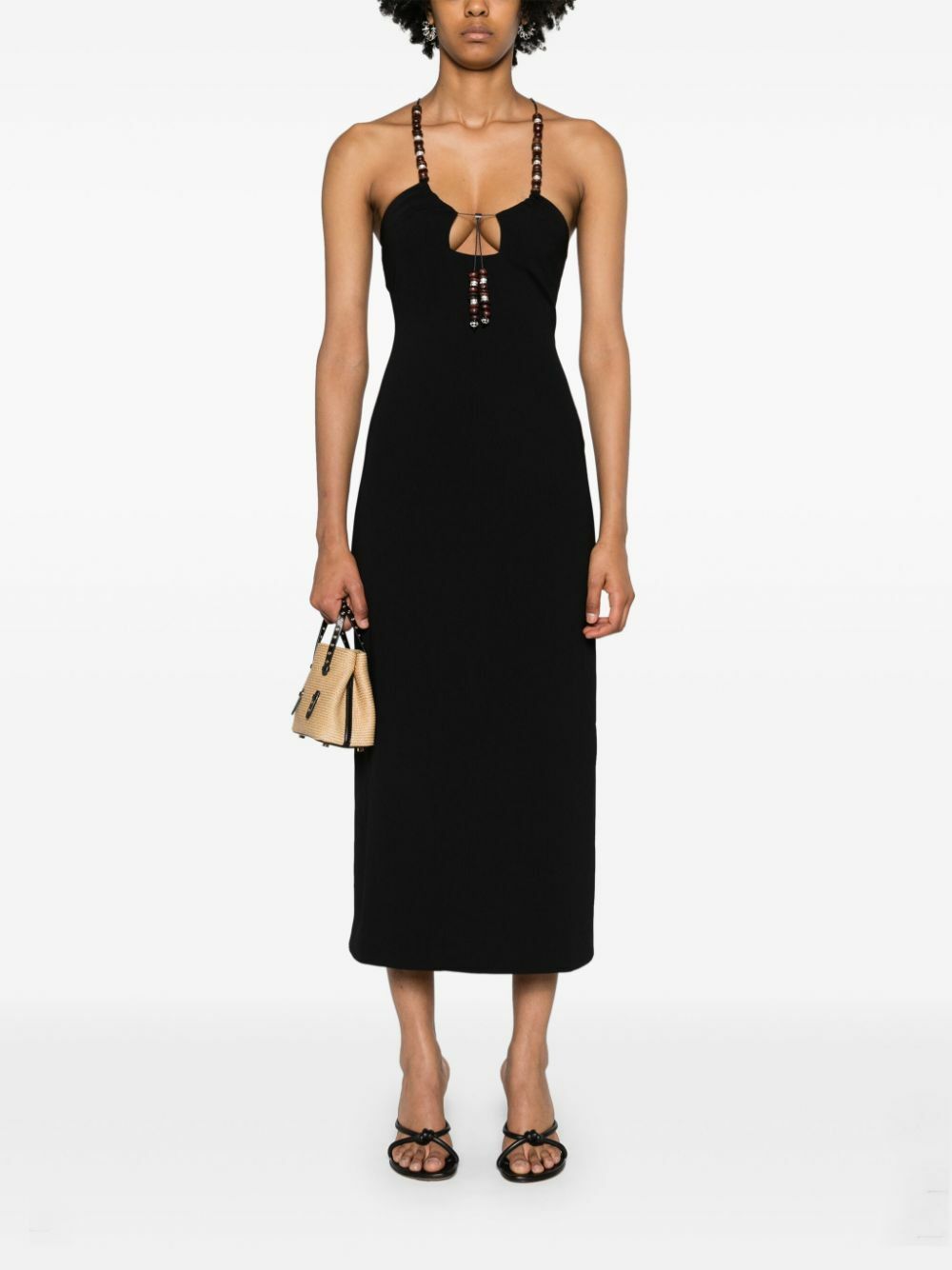 16Arlington o1mle1125 Solaria Midi Dress in Black Size S / US 4 / IT 40 - 2 Thumbnail