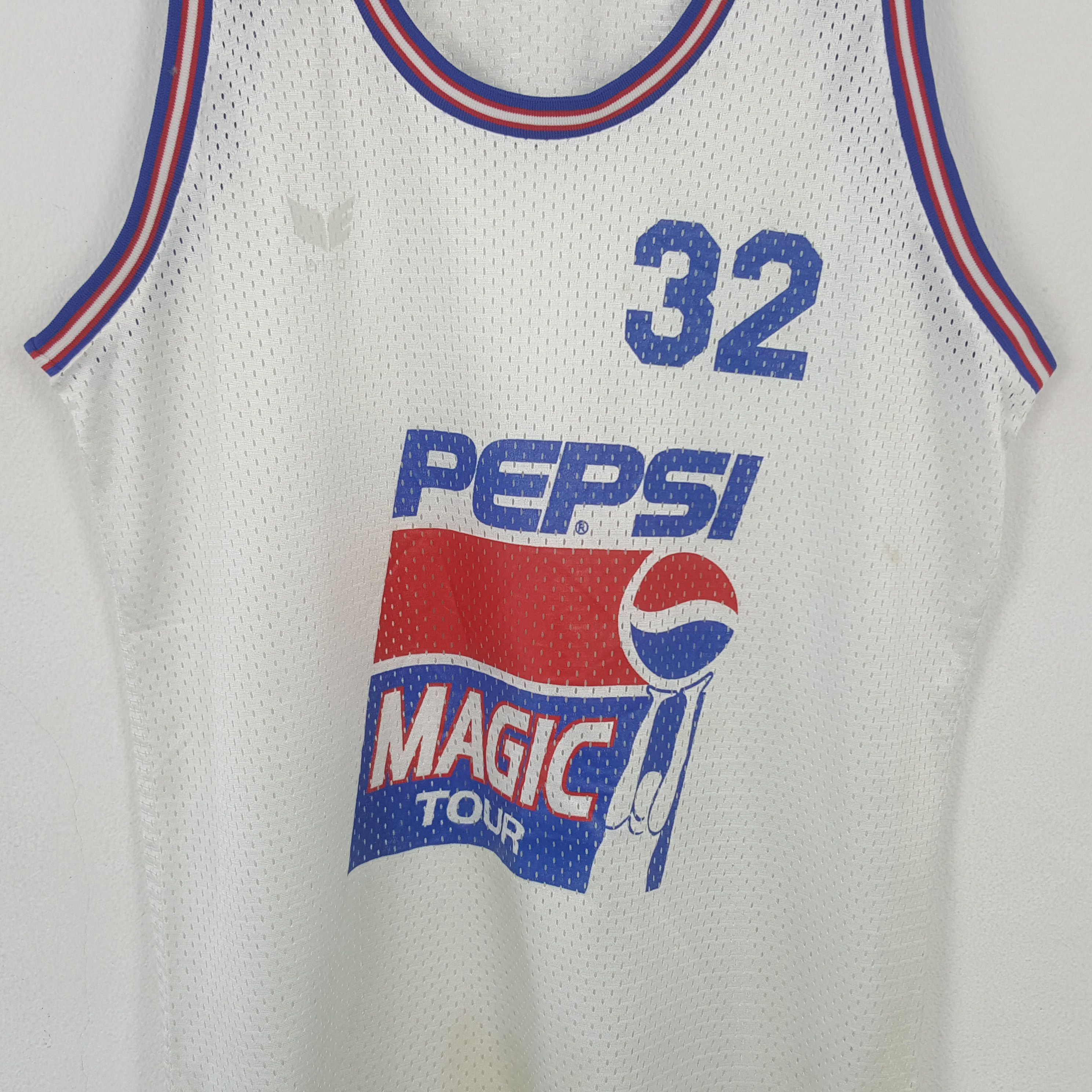 Pepsi Vintage Pepsi Magic Tour Basketball Team NBA Jersey RR6 Size US L / EU 52-54 / 3 - 2 Thumbnail
