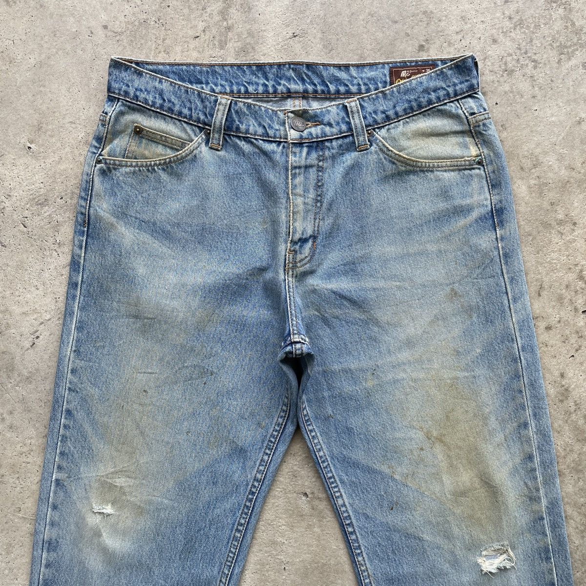 Japanese Brand Vintage MC Jeans Rusty Denim Faded Distressed Pants W35 Size US 35 - 3 Thumbnail