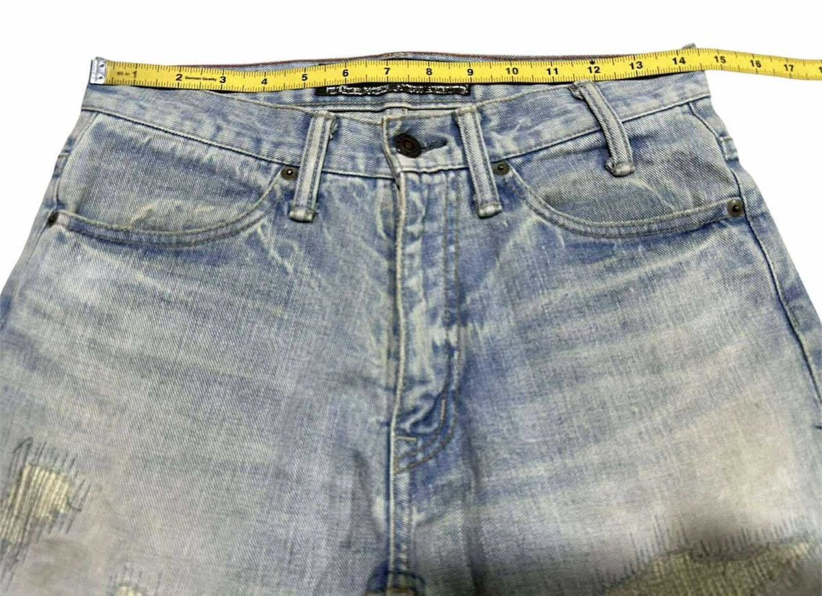 If Six Was Nine 🔥Y2K Archived LED Rechwe Mud Wash Flared Denim Distressed Size US 29 - 20 Thumbnail