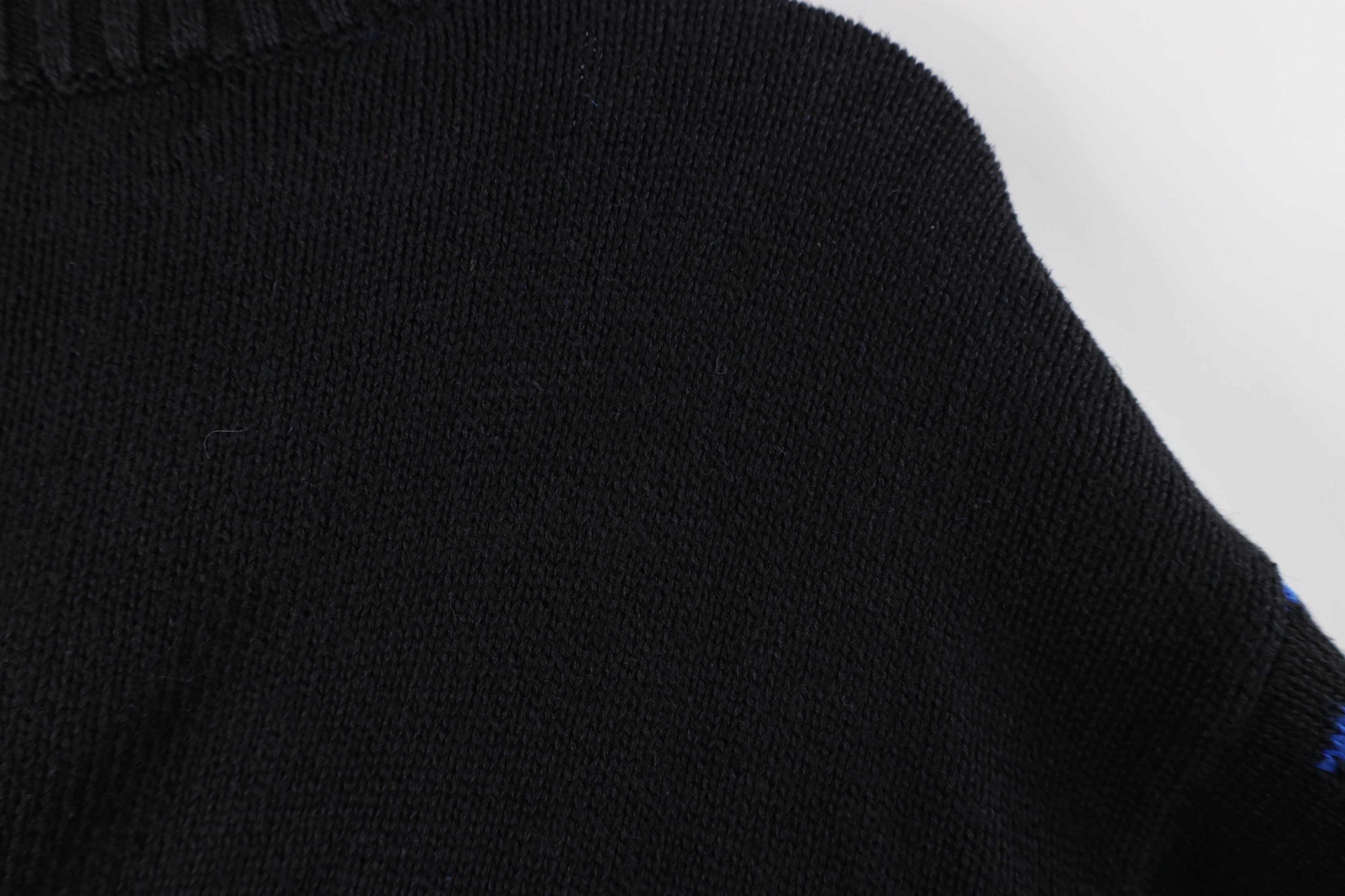 Vintage Vintage 90s Streetwear Geometric Knit Mock Neck Sweater Size M / US 6-8 / IT 42-44 - 11 Thumbnail