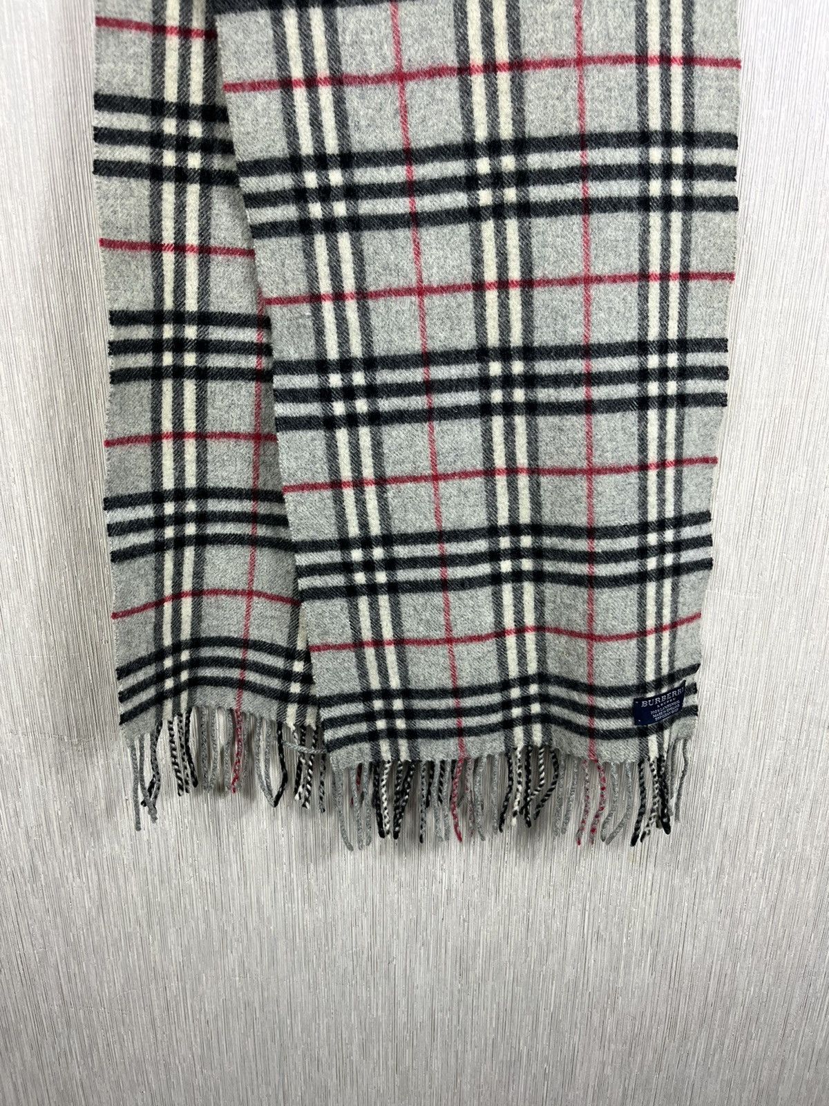Burberry × Vintage Vintage Burberry London lambs wool checked scarf muffler Size ONE SIZE - 5 Thumbnail