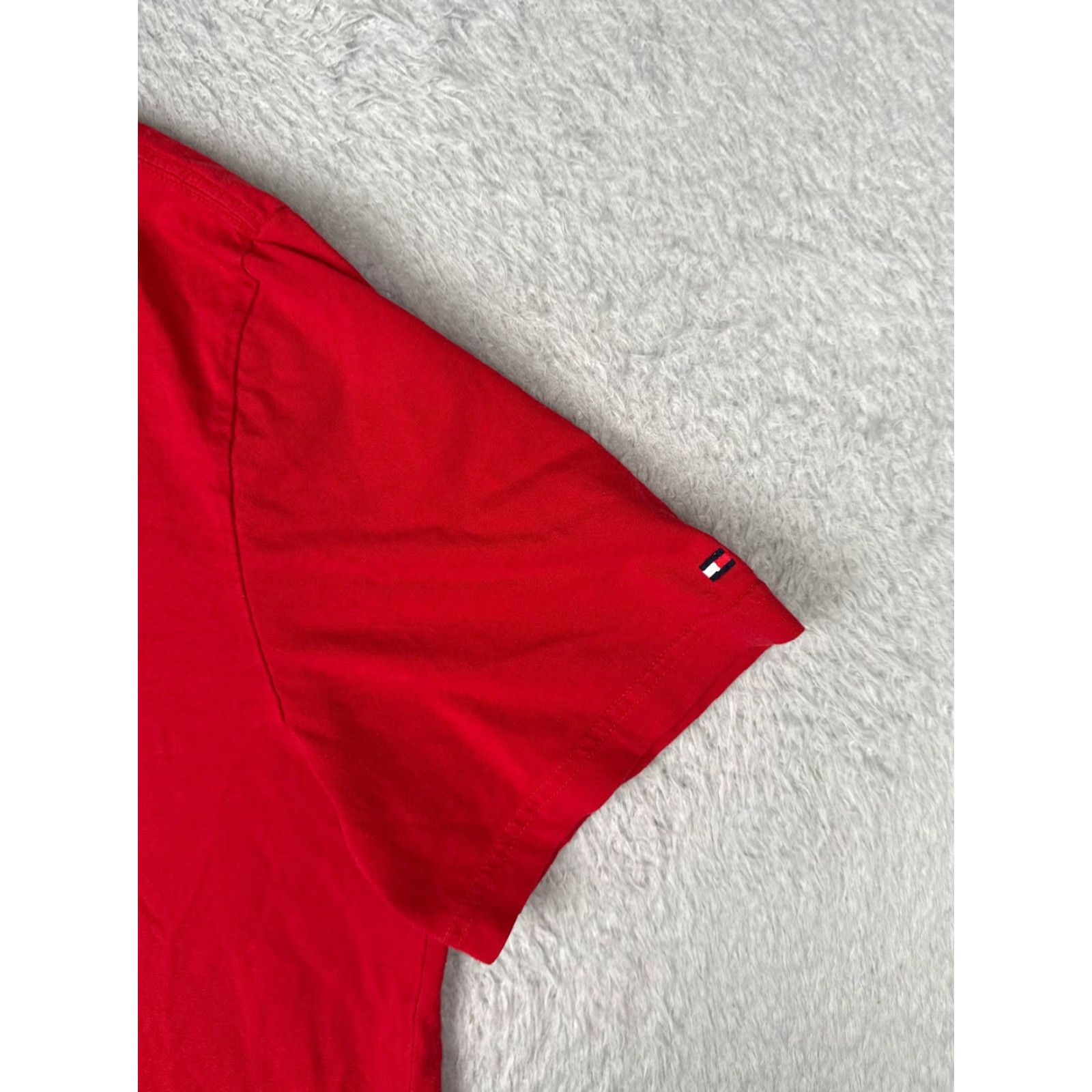 Tommy Hilfiger Tommy Hilfiger Shirt Adult 2XL Red 100% Cotton Crew Neck Embroidered Logo Mens Size US XXL / EU 58 / 5 - 2 Thumbnail