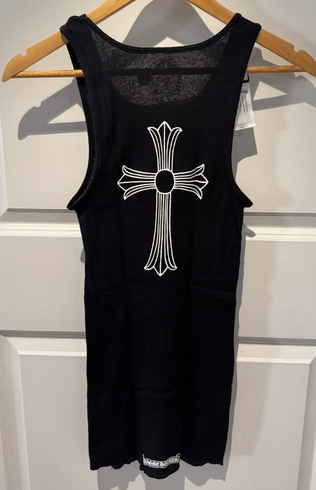 Chrome Hearts Size S Chrome Hearts T-Bar Cross Rib Tank Top Black Small Size US S / EU 44-46 / 1 - 1 Thumbnail