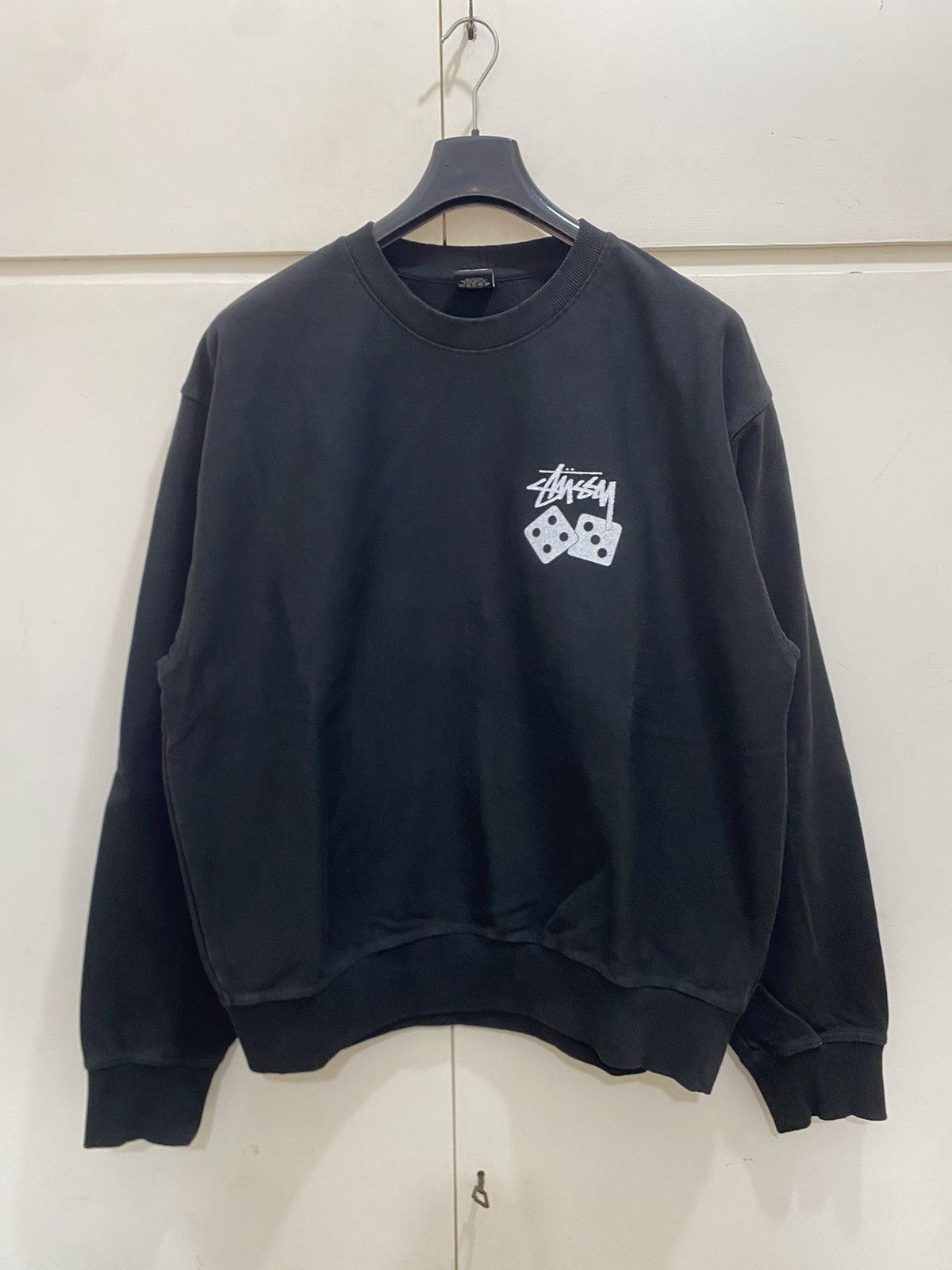Stüssy Dadi sweatshirt size XL black with print used