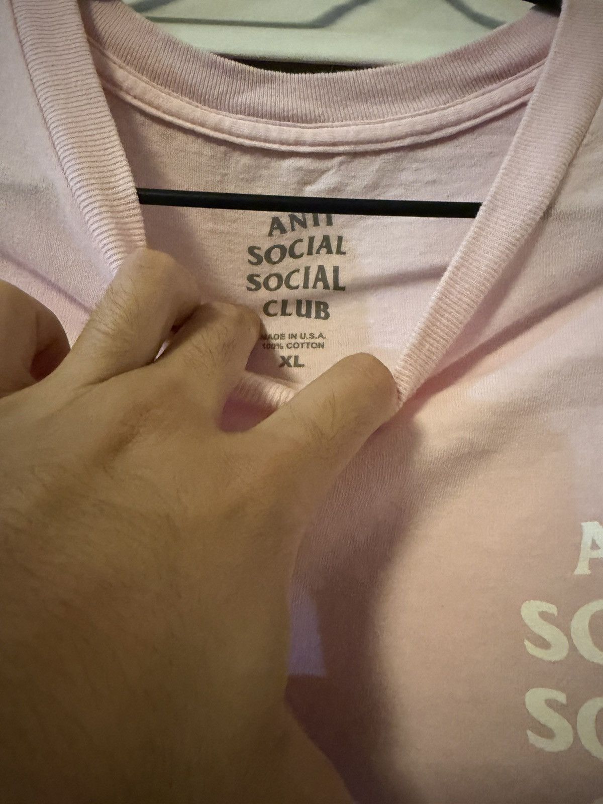Anti Social Social Club ANTI SOCIAL SOCIAL CLUB NWOT PINK TEE Size US XL / EU 56 / 4 - 3 Thumbnail