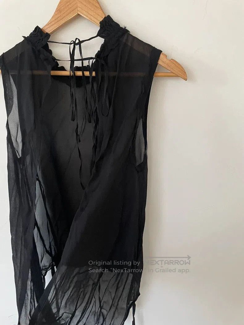 Ann Demeulemeester Sheer Backless Top.